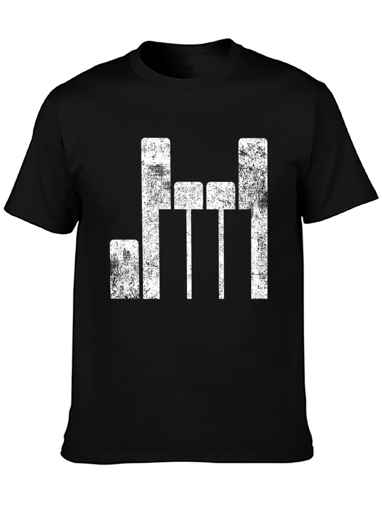 Distressed Equalizer Graphic T-Shirt