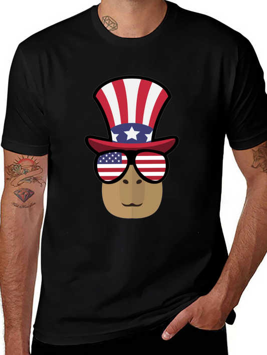 Patriotic Platypus T-Shirt - USA Themed Graphic Tee