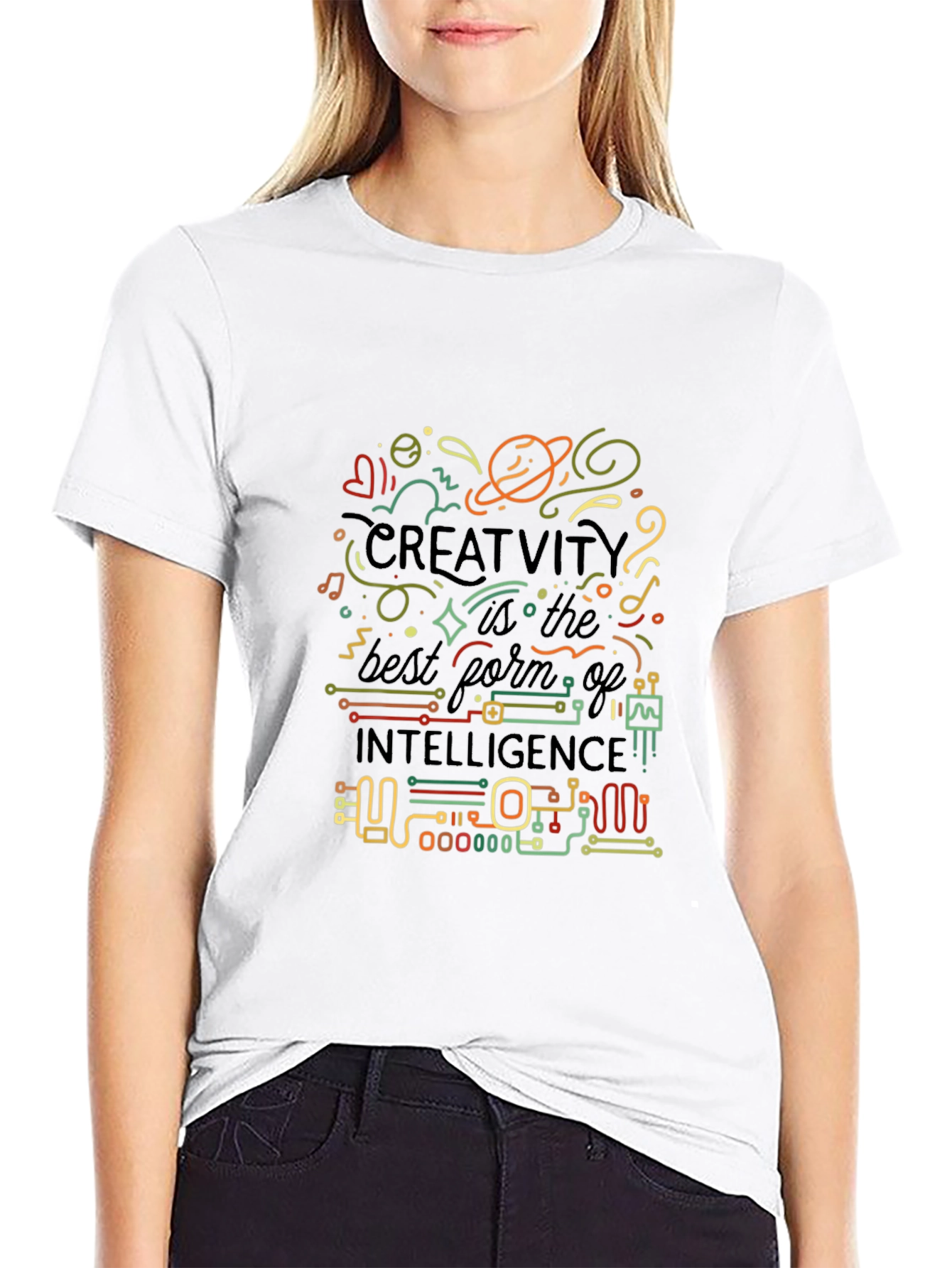 Creative Intelligence Graphic T-Shirt - Black