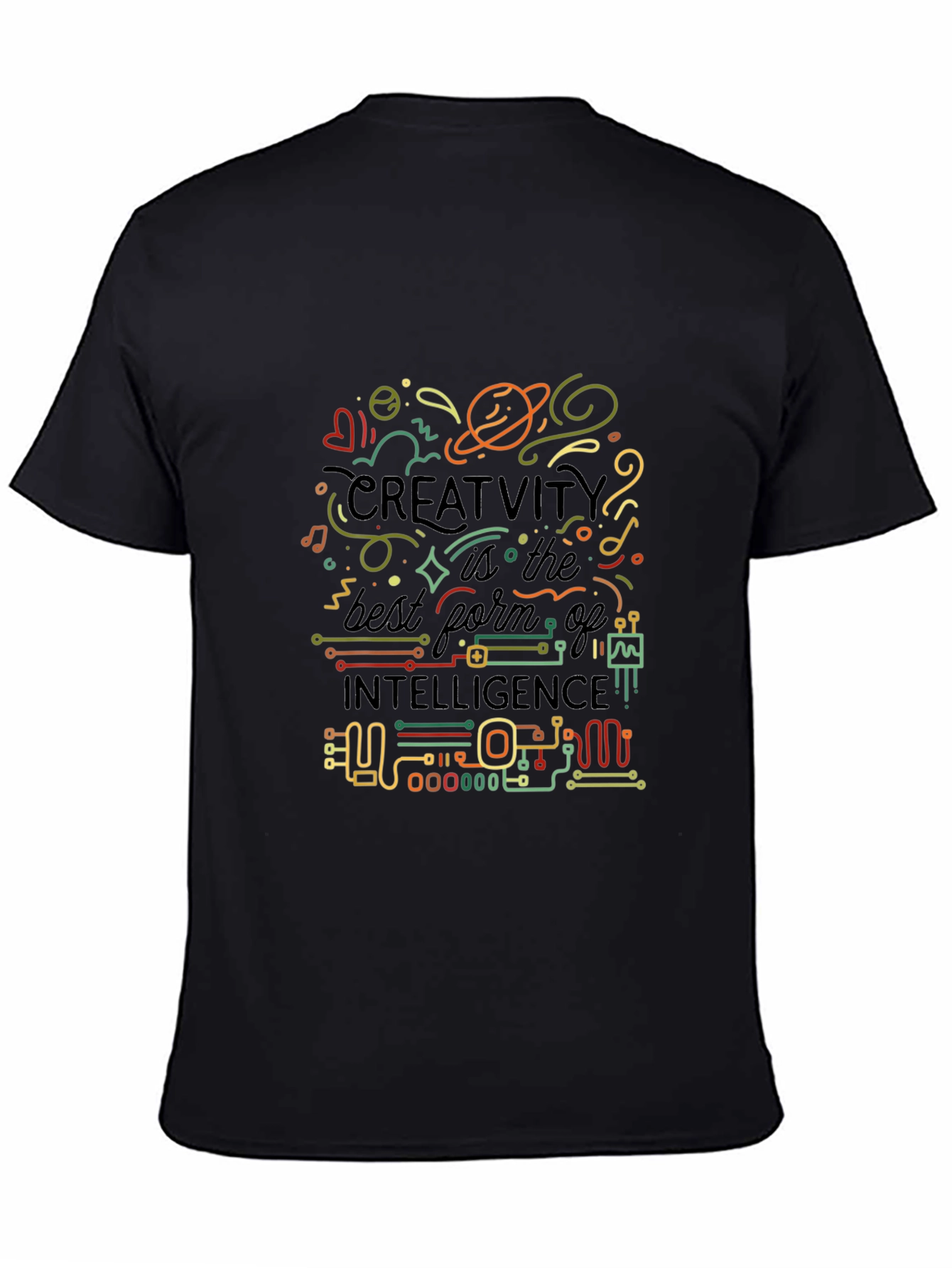 Creative Intelligence Graphic T-Shirt - Black