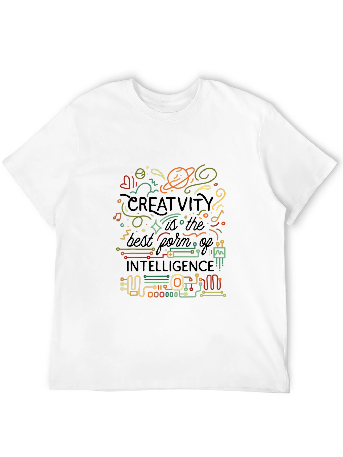 Creative Intelligence Graphic T-Shirt - Black