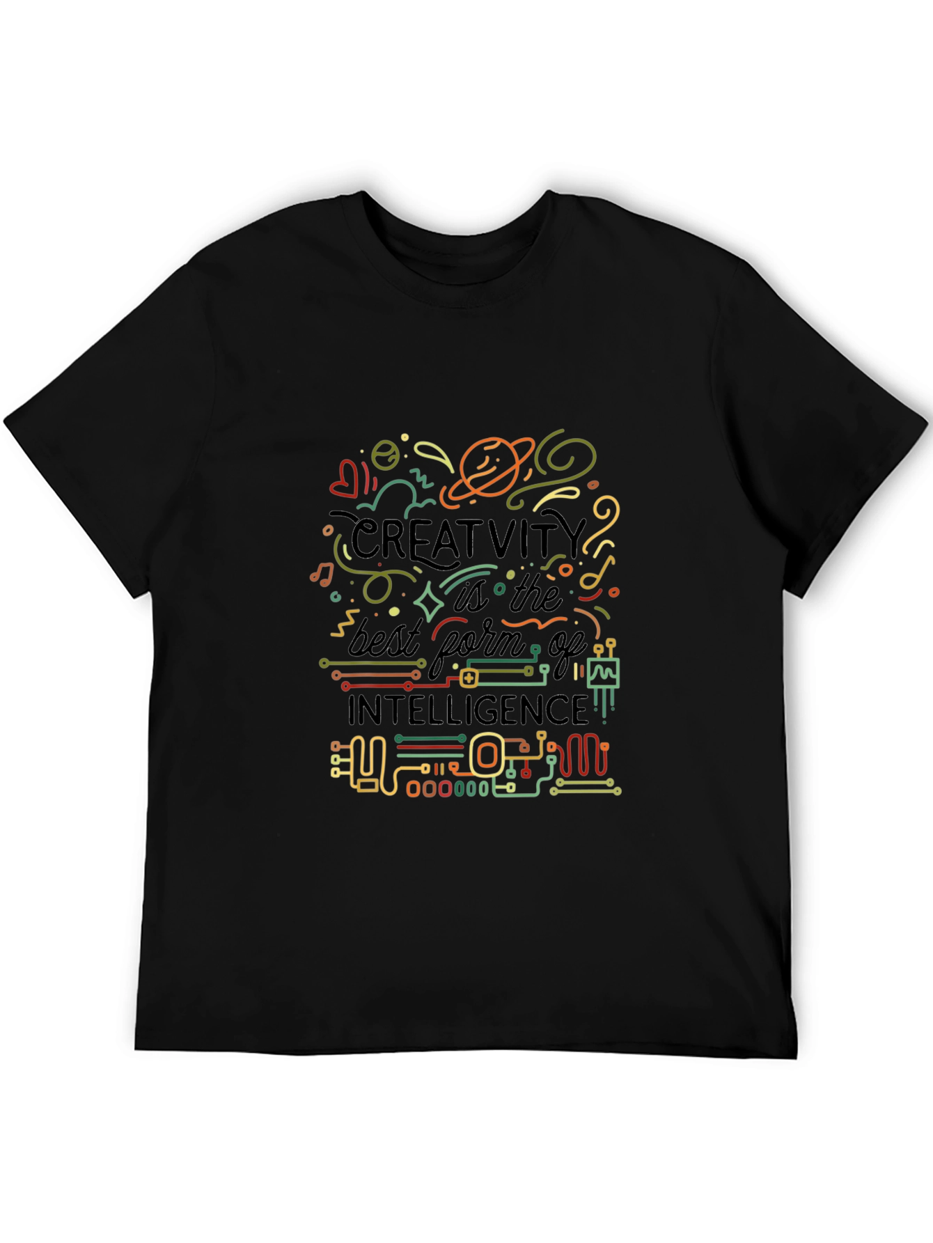 Creative Intelligence Graphic T-Shirt - Black