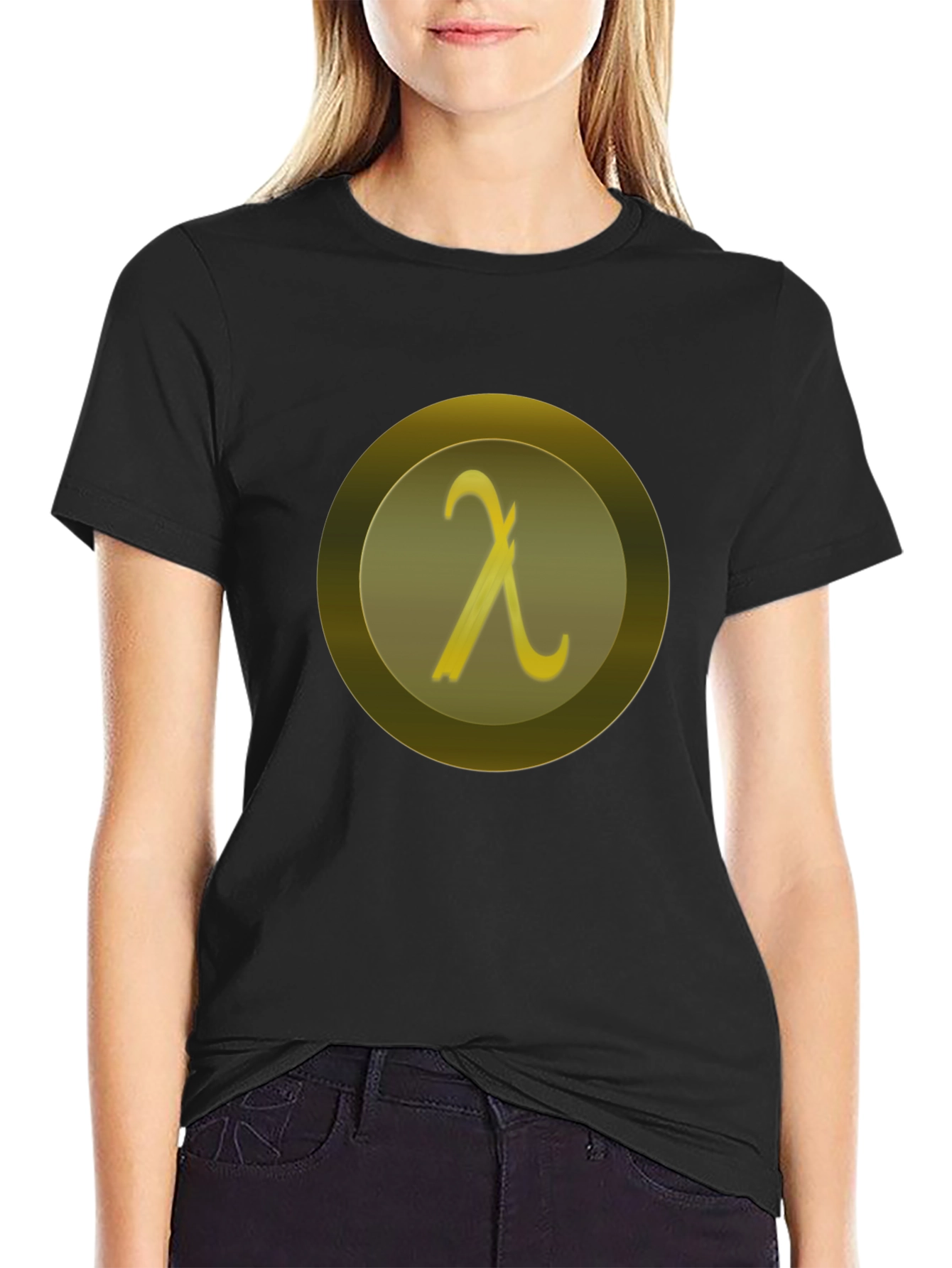 Lambda Symbol Black T-Shirt