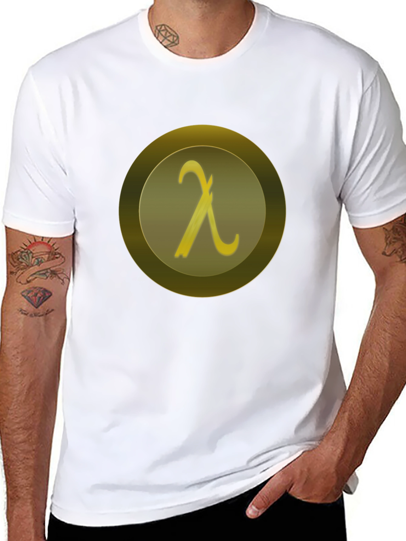 Lambda Symbol Black T-Shirt