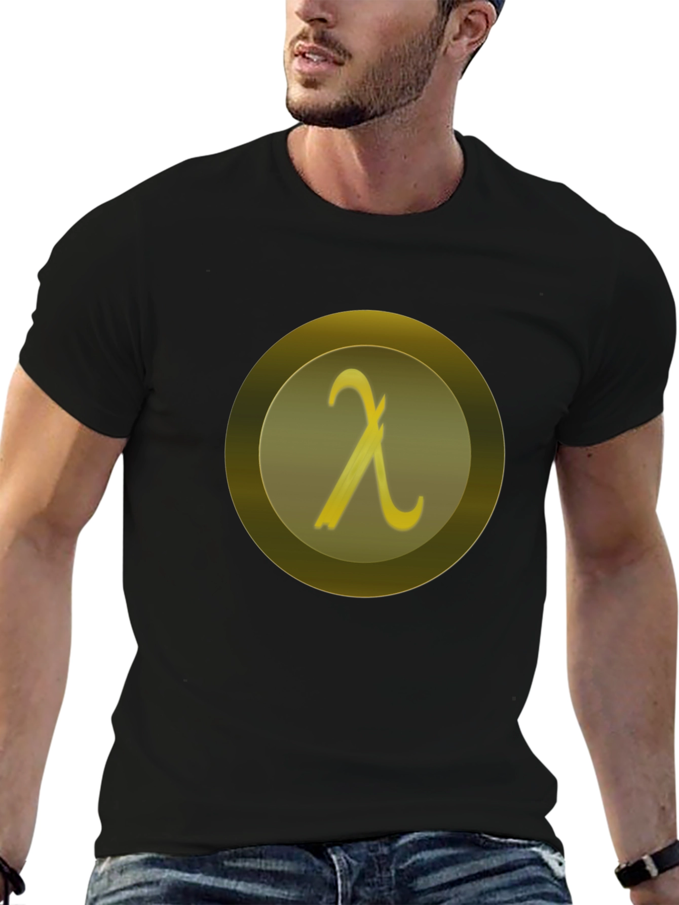 Lambda Symbol Black T-Shirt