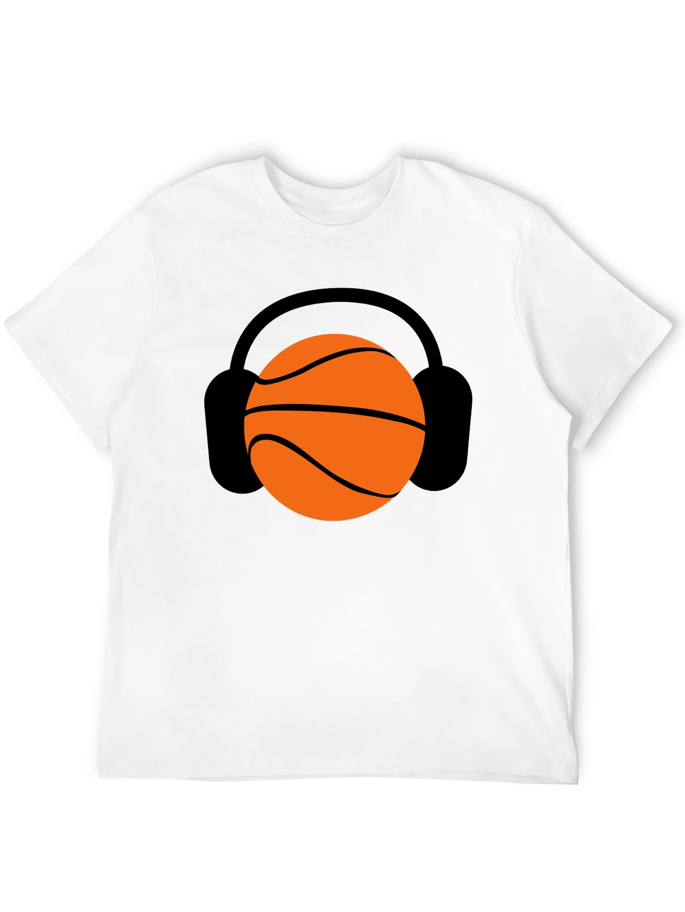 Basketball Headphones Graphic Tee - Stylish Unisex T-Shirt
