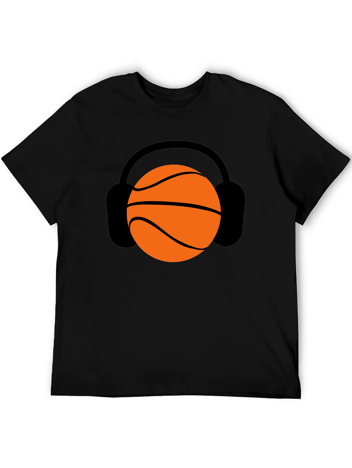 Basketball Headphones Graphic Tee - Stylish Unisex T-Shirt