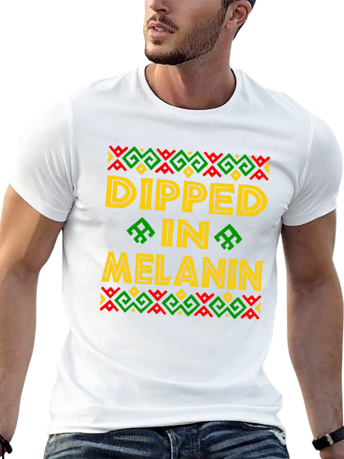 Dipped in Melanin Graphic T-Shirt - Black Pride