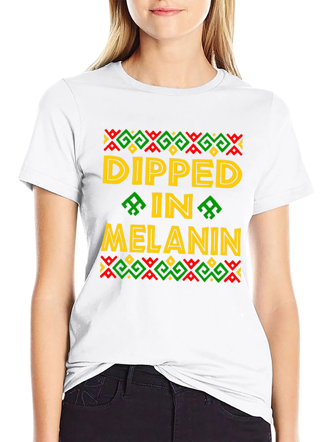 Dipped in Melanin Graphic T-Shirt - Black Pride