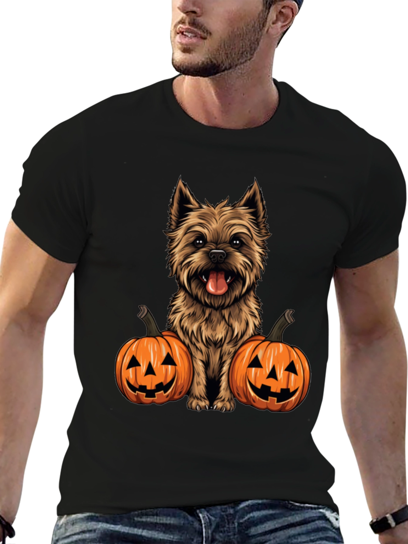 Dog & Pumpkin Halloween T-Shirt