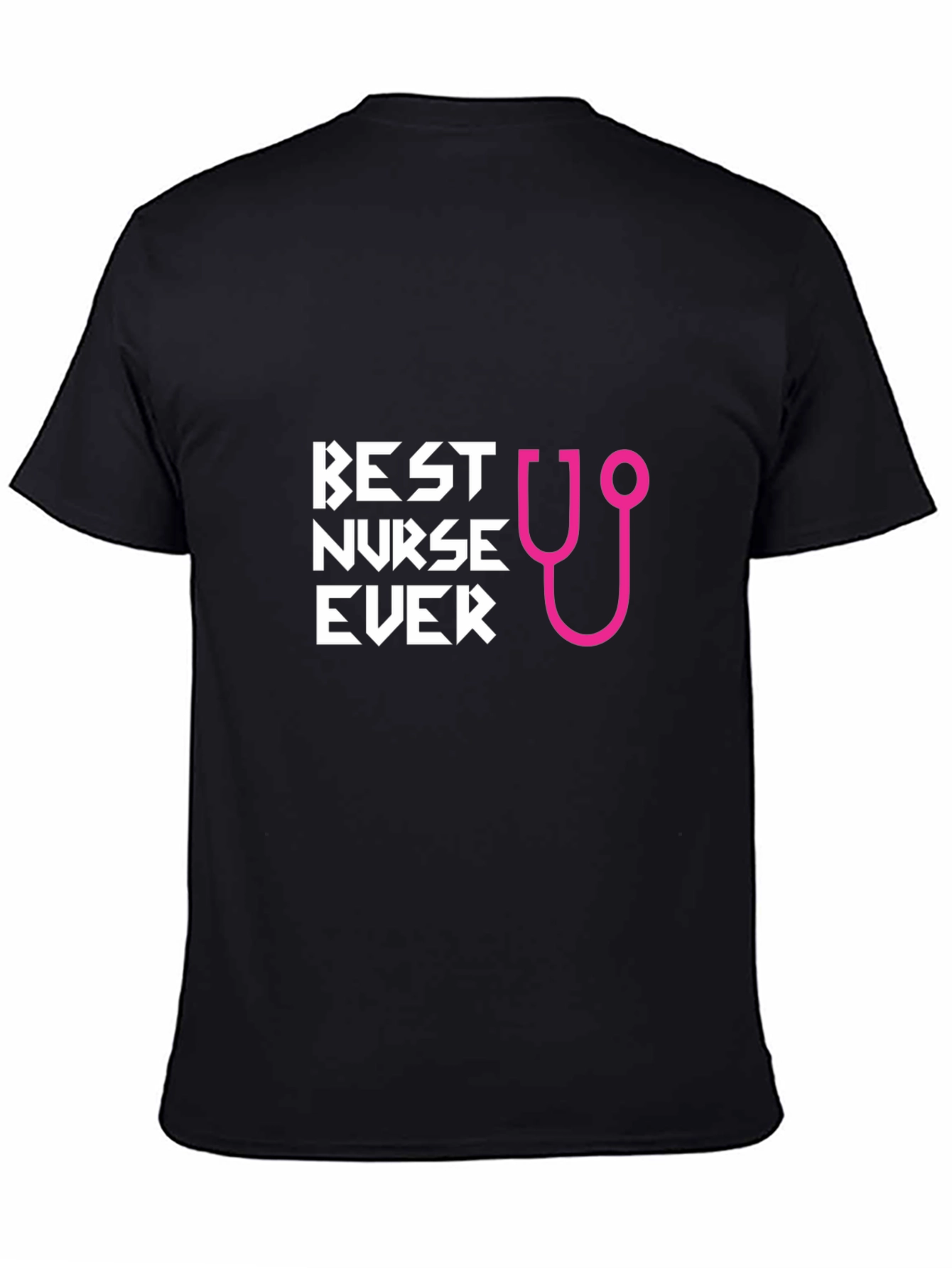 Best Nurse Ever Graphic T-Shirt - Black