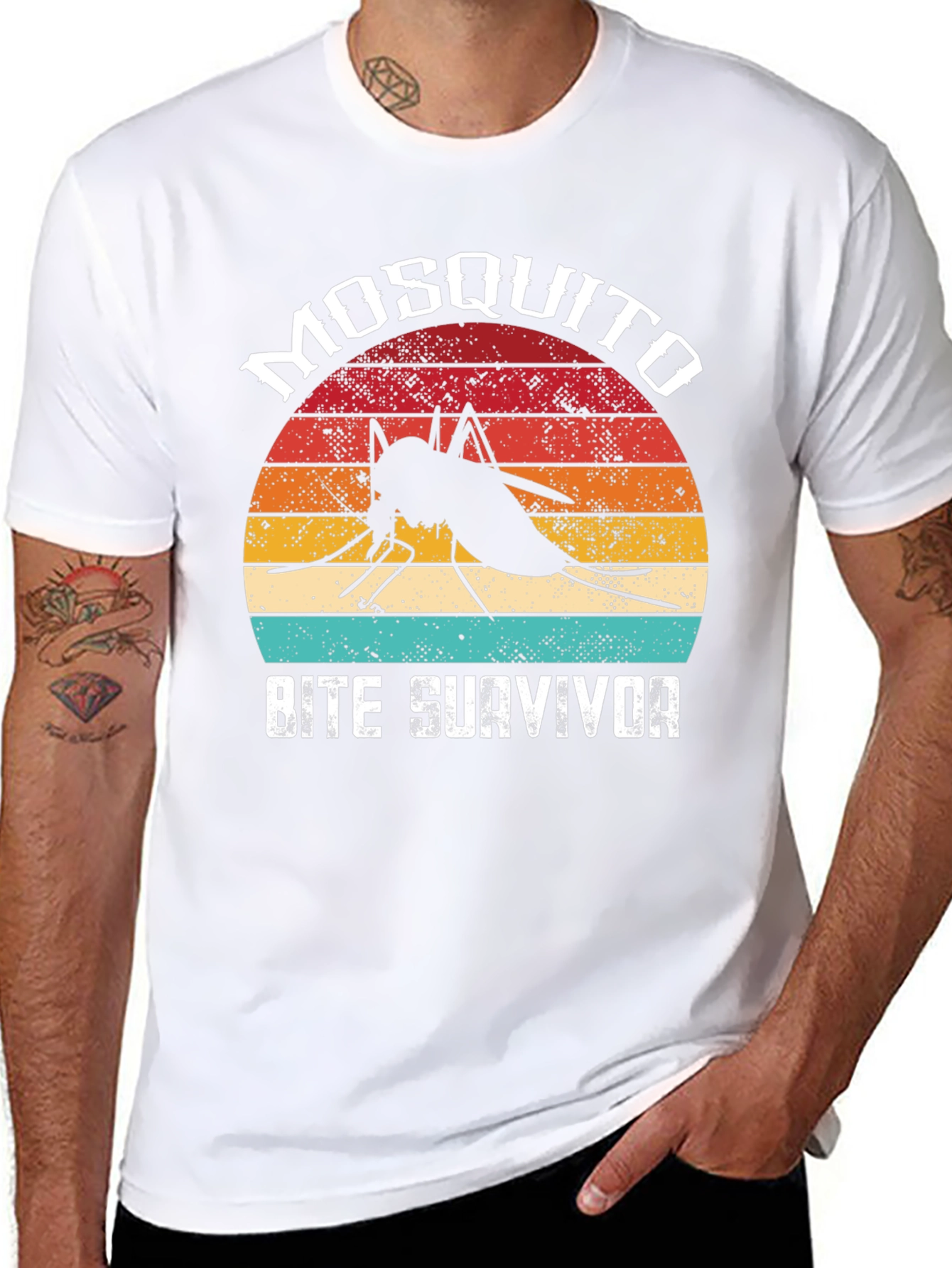 Mosquito Bite Survivor T-Shirt - Novelty Design