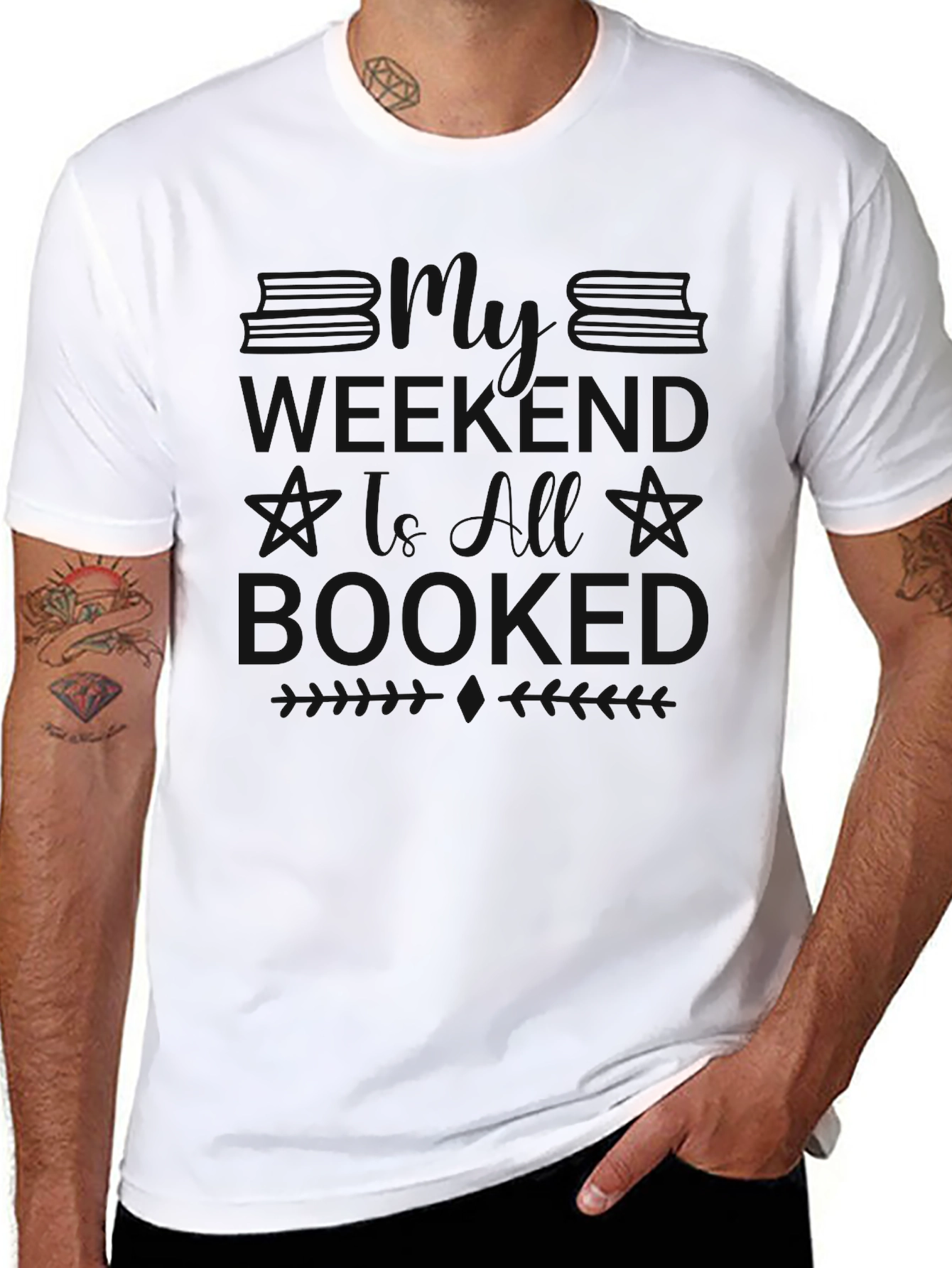 Black Graphic Tee - I Need My Space