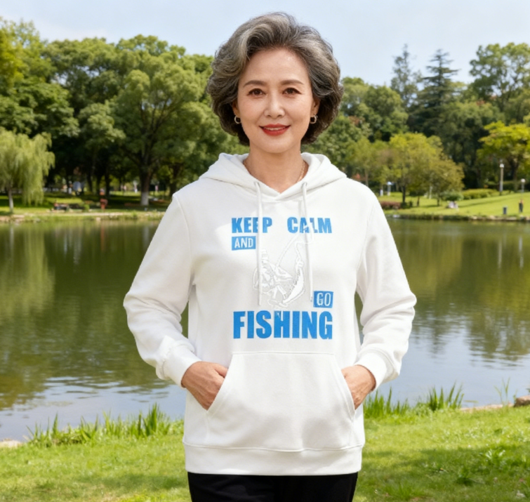 Angler’s Statement Fishing Rod Design Hoodie