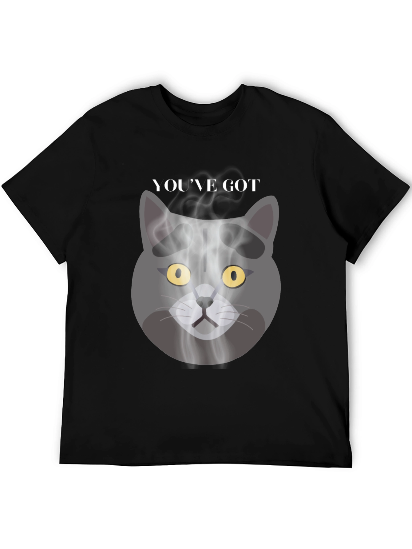 Smoky Cat Graphic Tee - Youve Got Mail Vibes