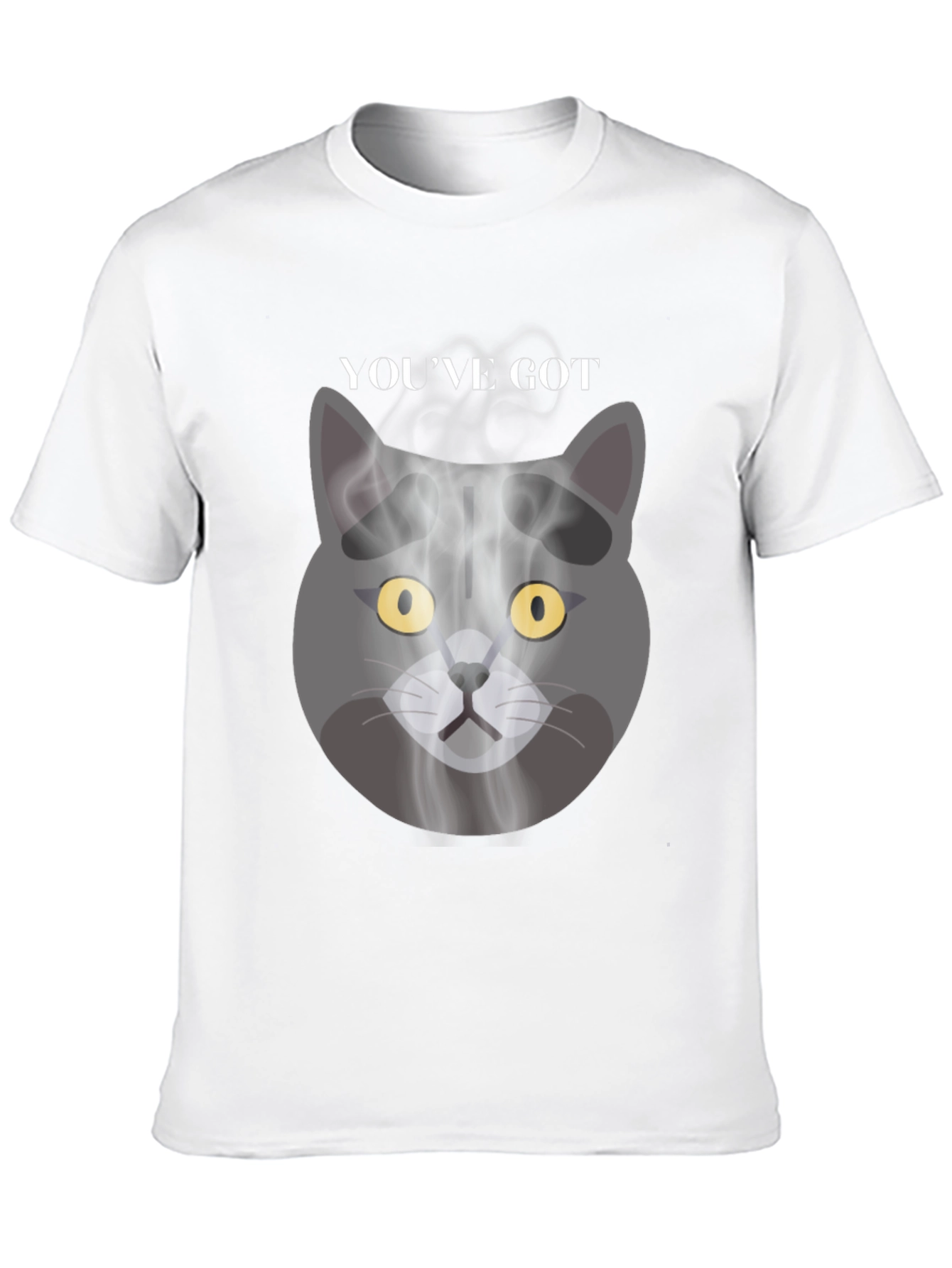Smoky Cat Graphic Tee - Youve Got Mail Vibes
