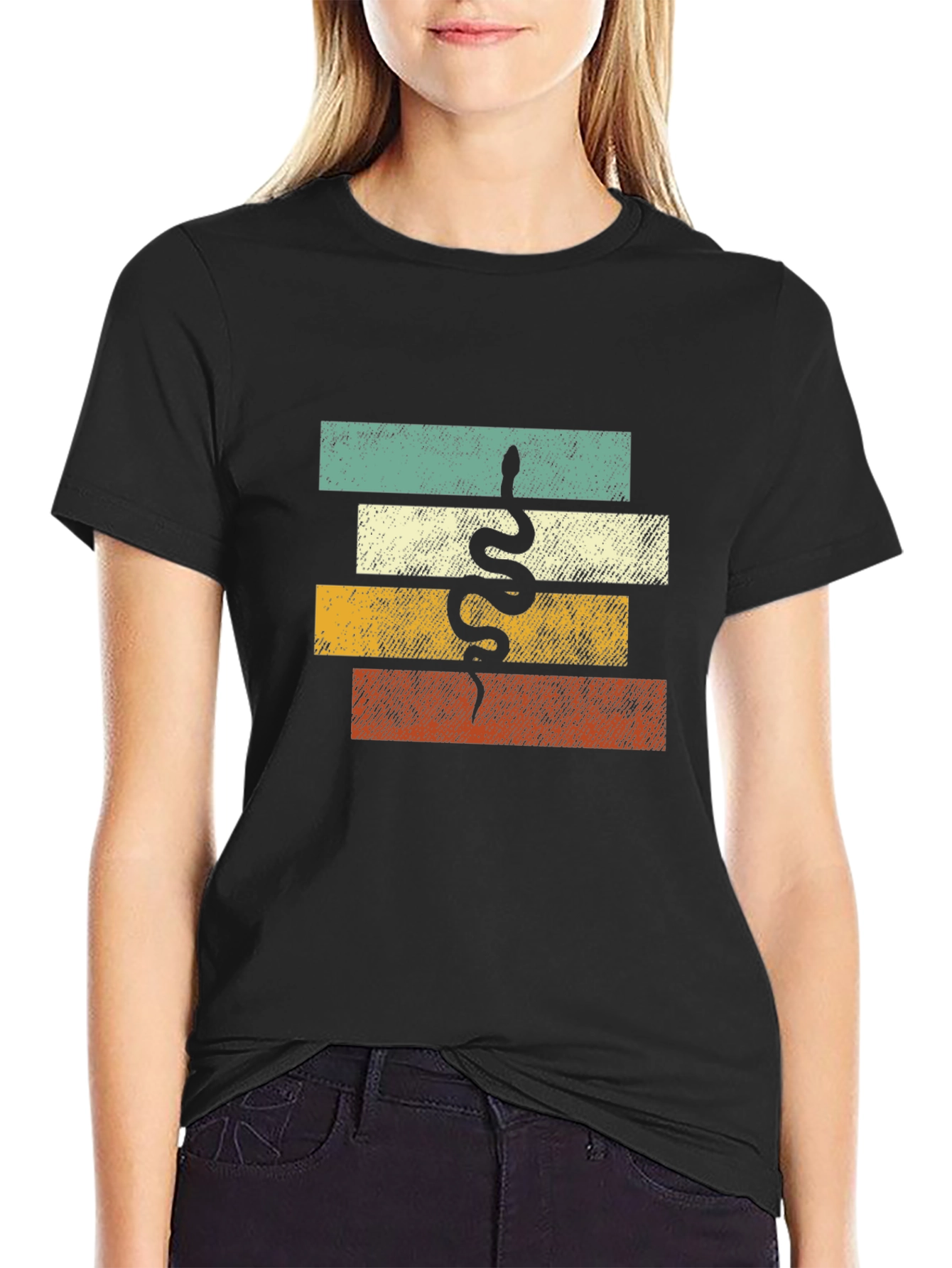 Retro Snake T-Shirt - Cool Graphic Tee