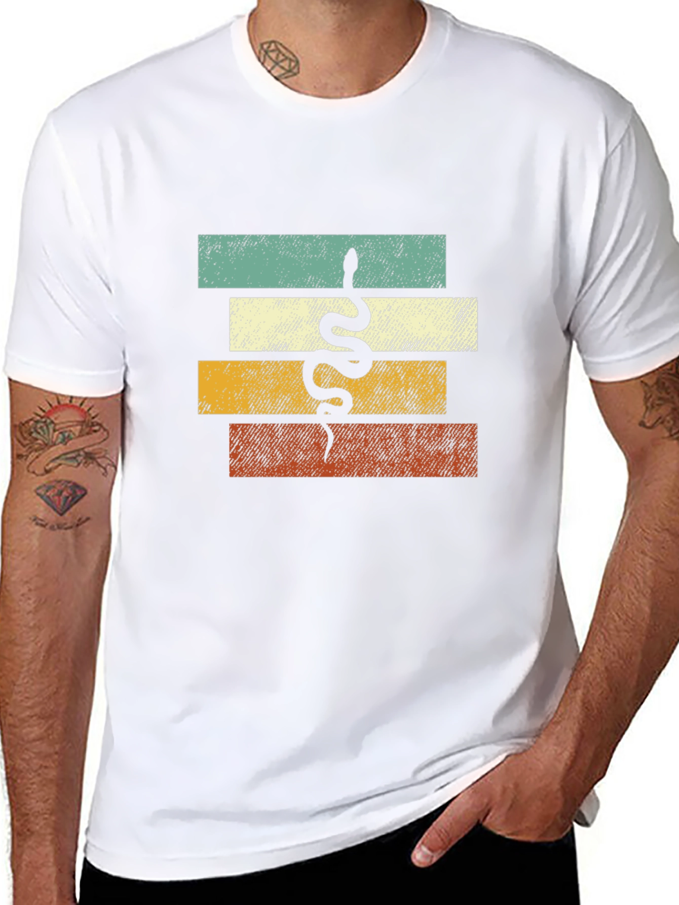 Retro Snake T-Shirt - Cool Graphic Tee