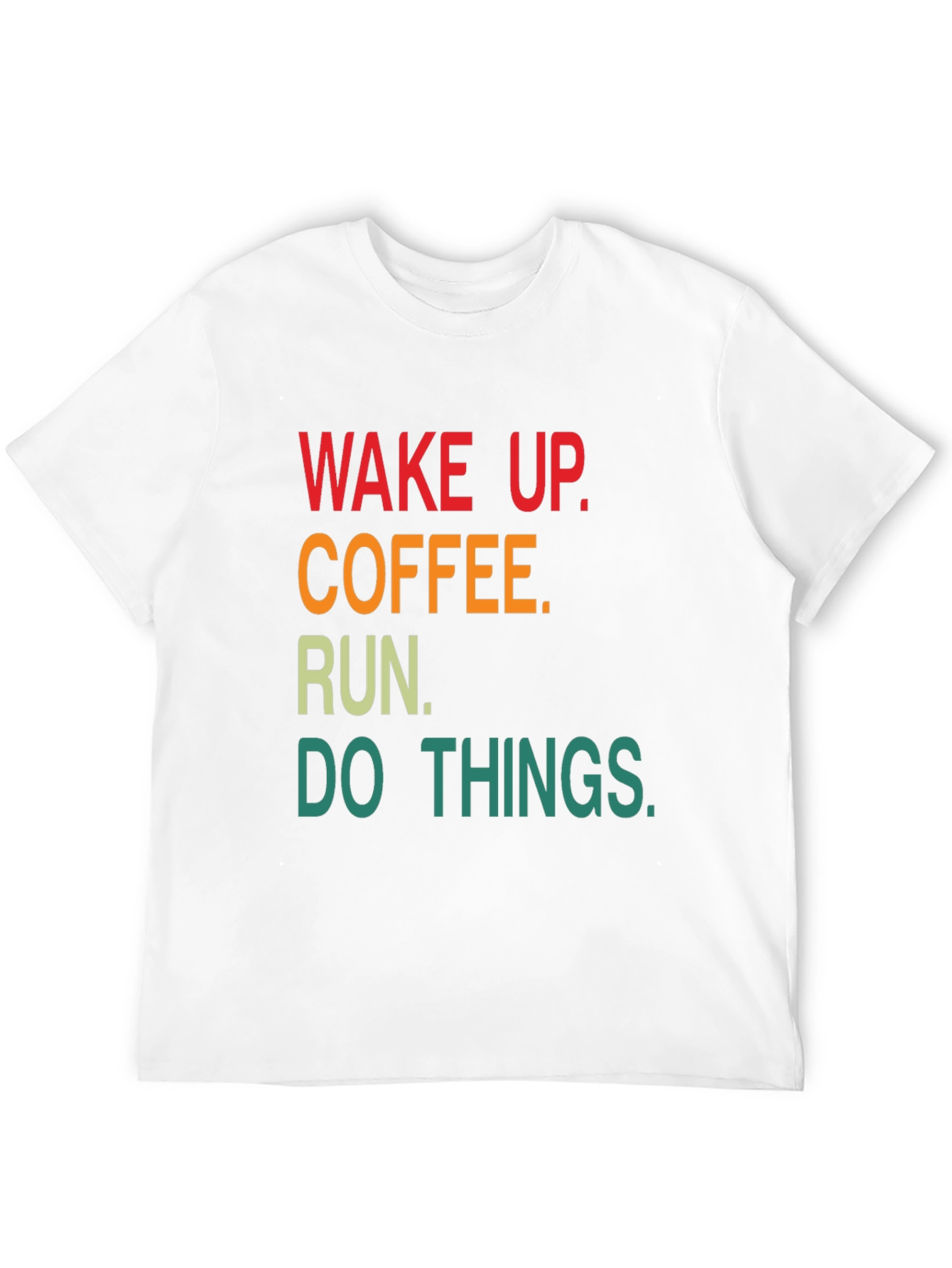 Wake Up Coffee Run Graphic T-Shirt
