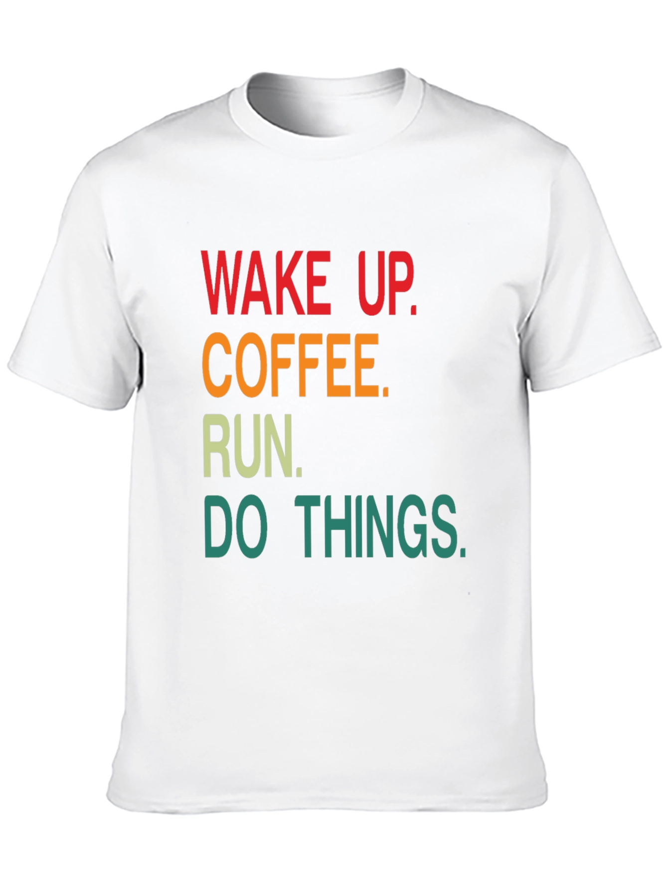 Wake Up Coffee Run Graphic T-Shirt
