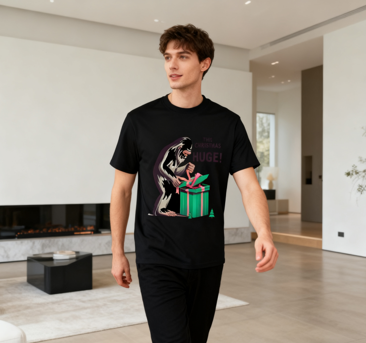 Festive "This Christmas Is Gonna Be HUGE!" T-Shirt - 100% Cotton | Bold Statement Holiday Tee | Fun Christmas Party Wear