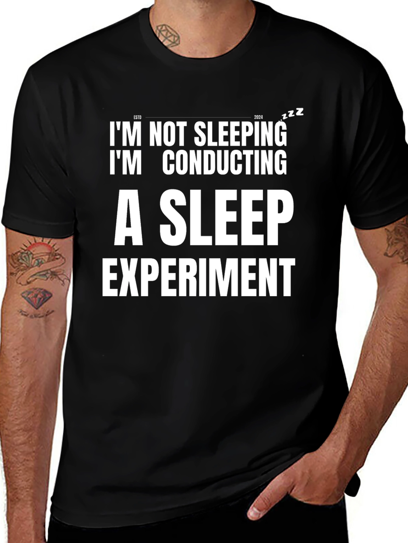 Conducting a Sleep Experiment Funny T-Shirt
