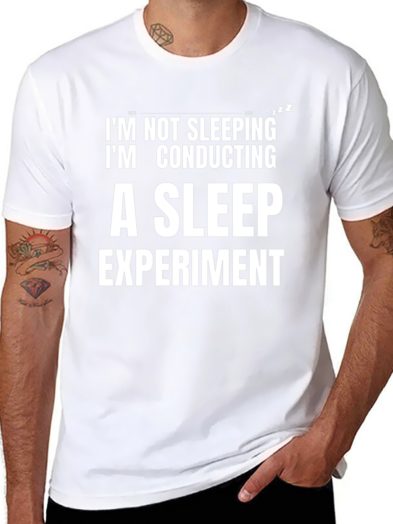Conducting a Sleep Experiment Funny T-Shirt