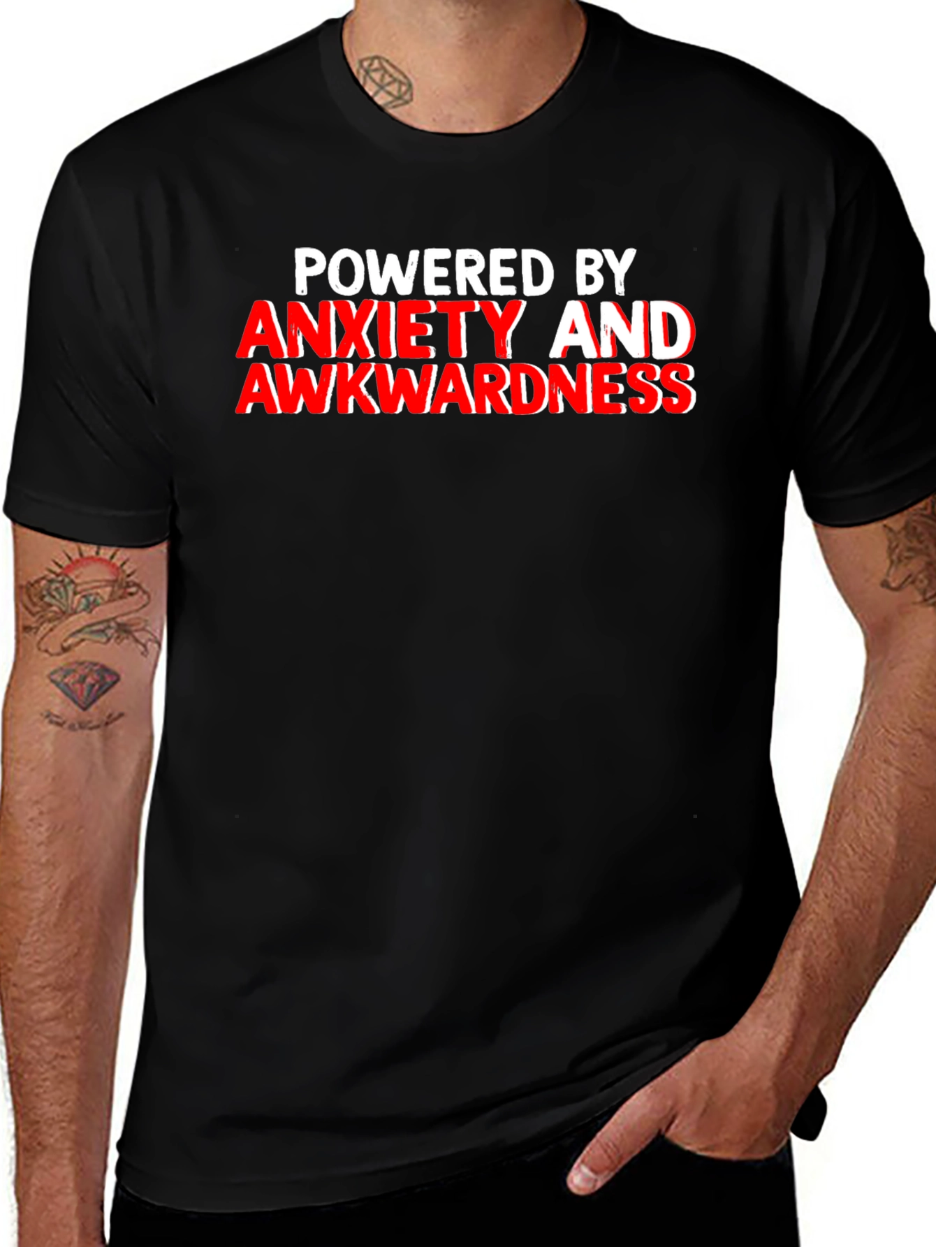 Anxiety & Awkwardness T-Shirt: Black