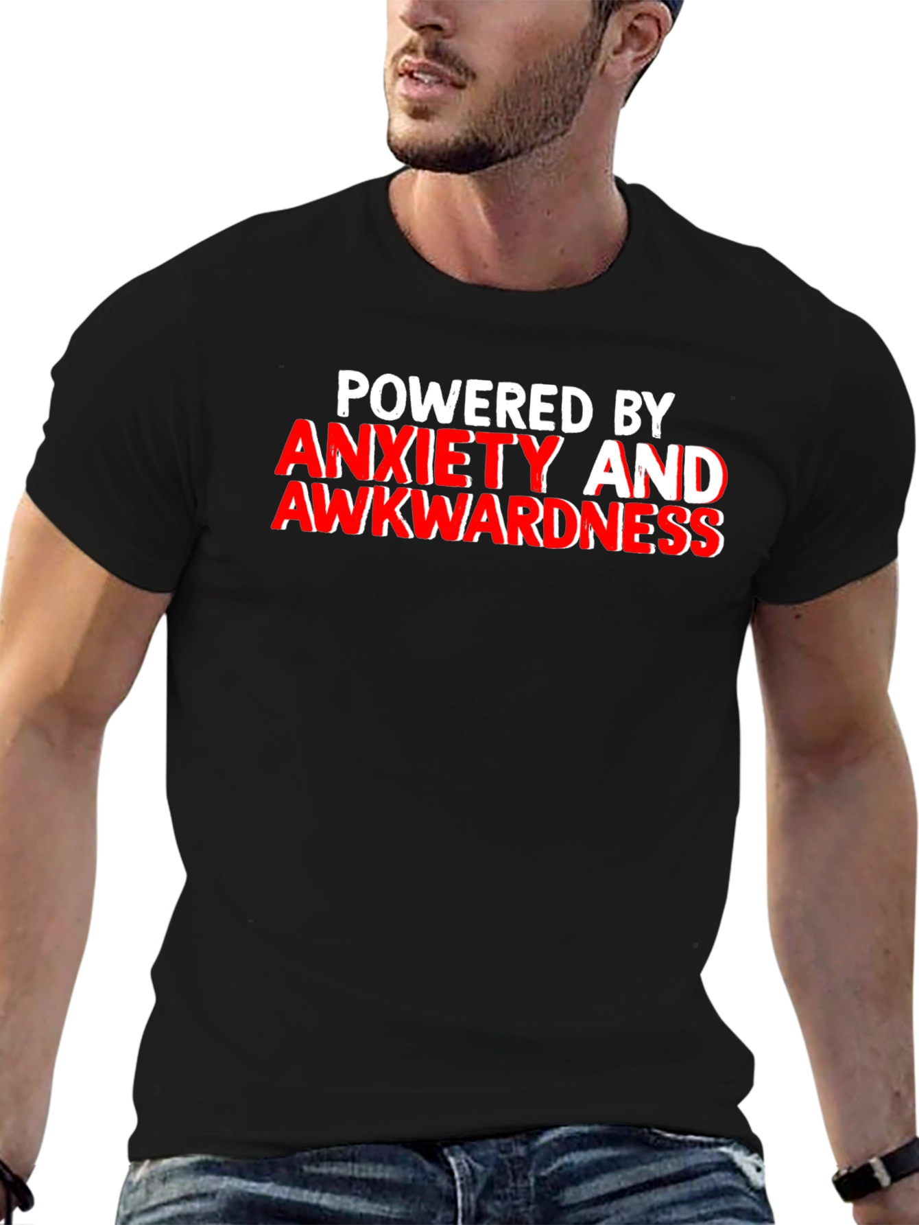 Anxiety & Awkwardness T-Shirt: Black
