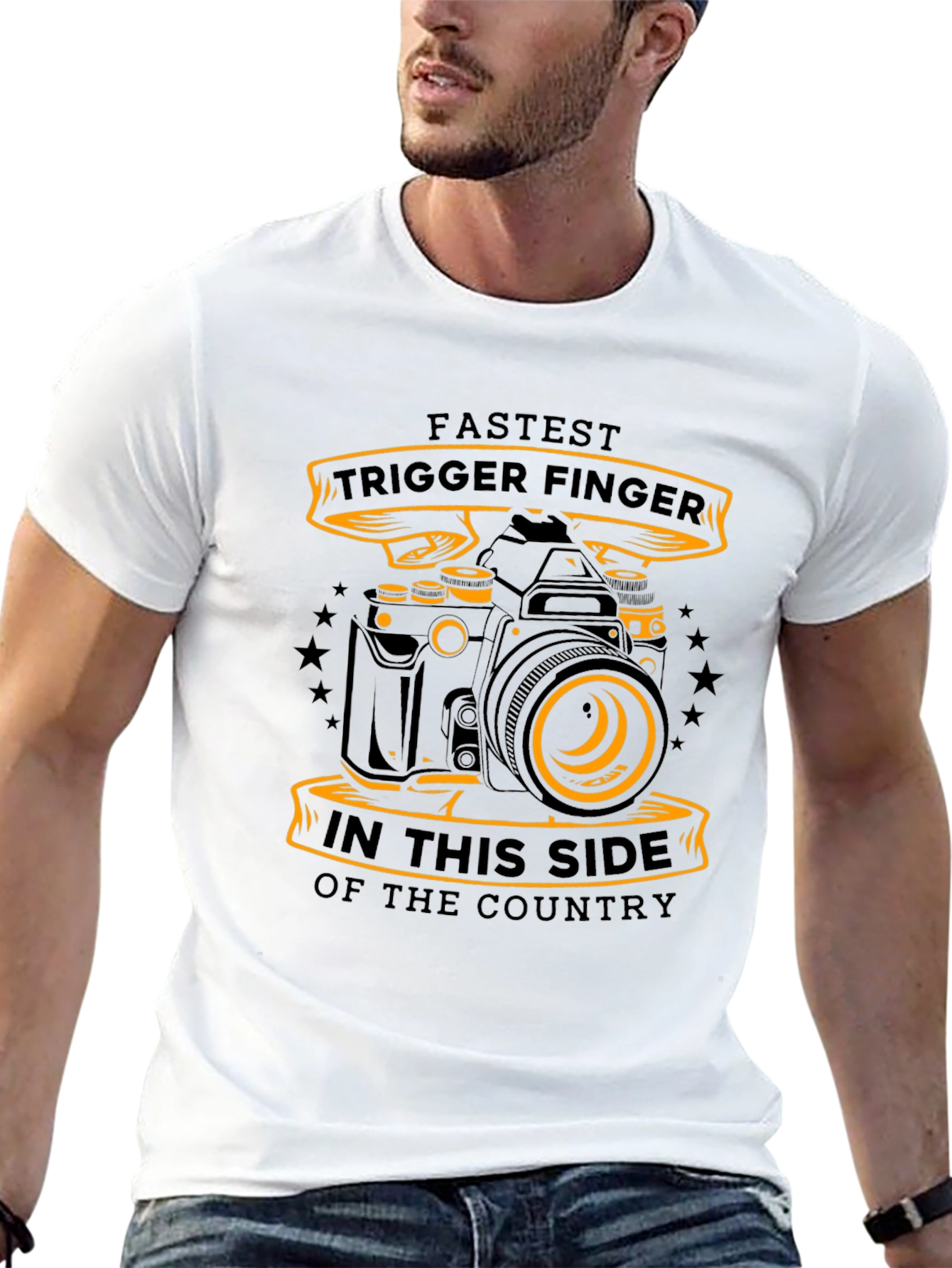 Fastest Trigger Finger Camera Graphic T-Shirt