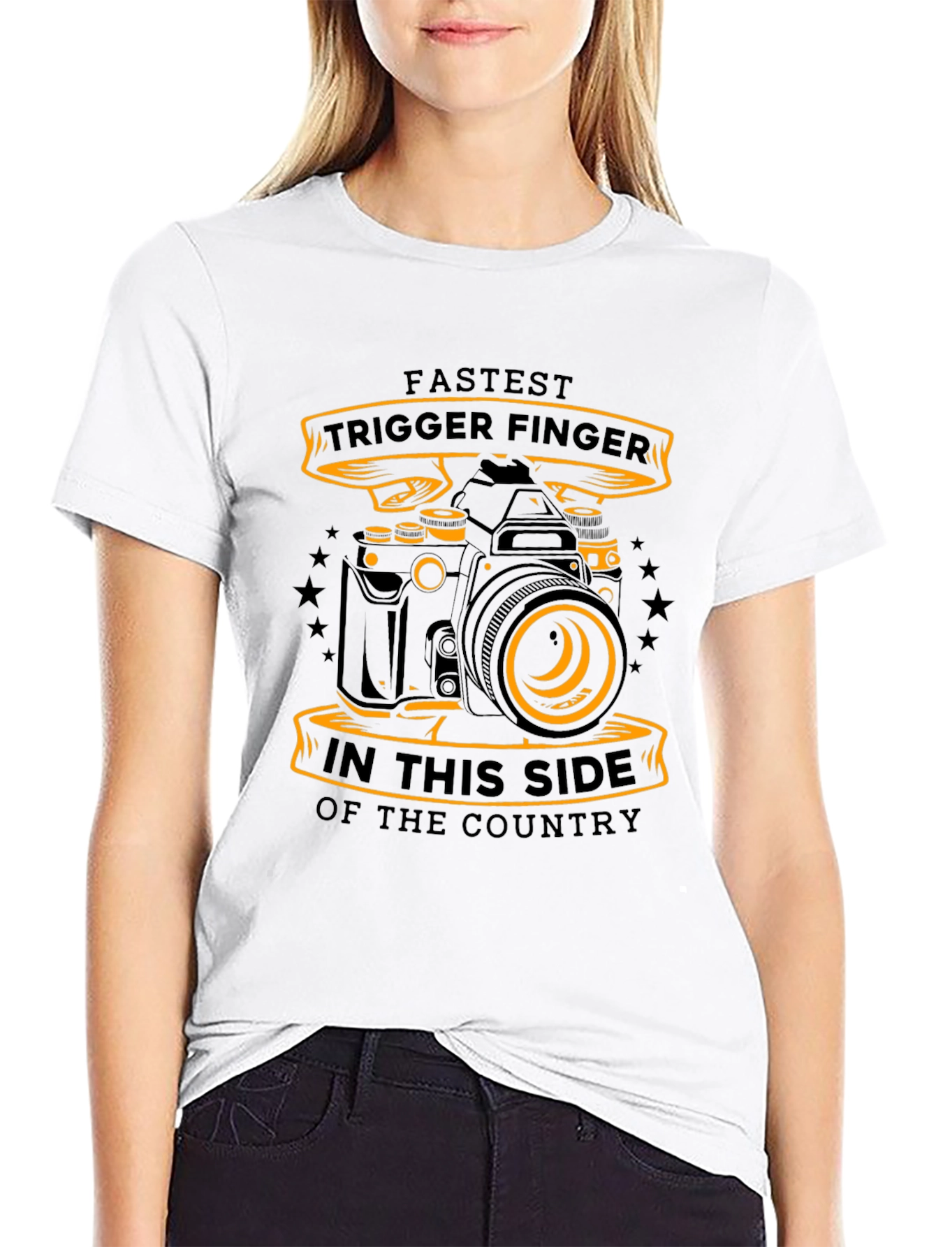 Fastest Trigger Finger Camera Graphic T-Shirt