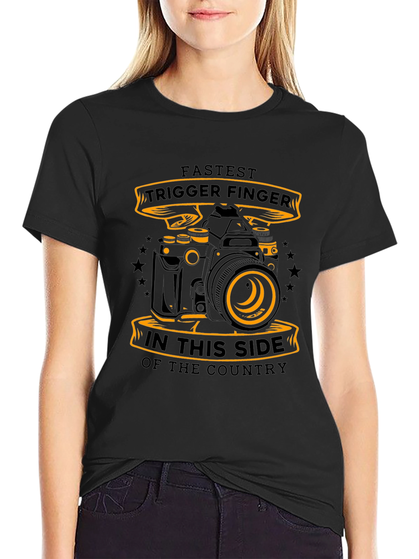 Fastest Trigger Finger Camera Graphic T-Shirt