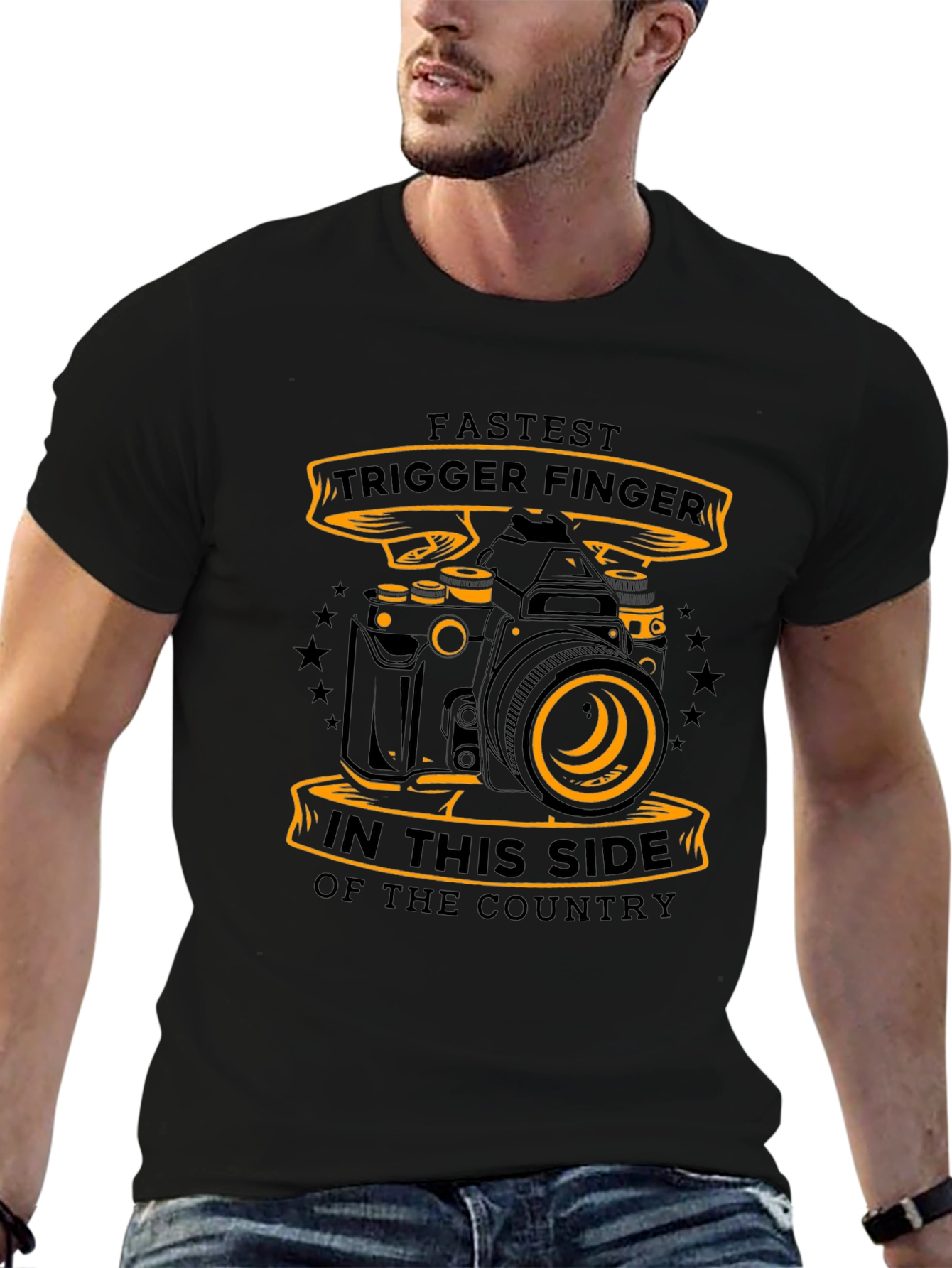 Fastest Trigger Finger Camera Graphic T-Shirt