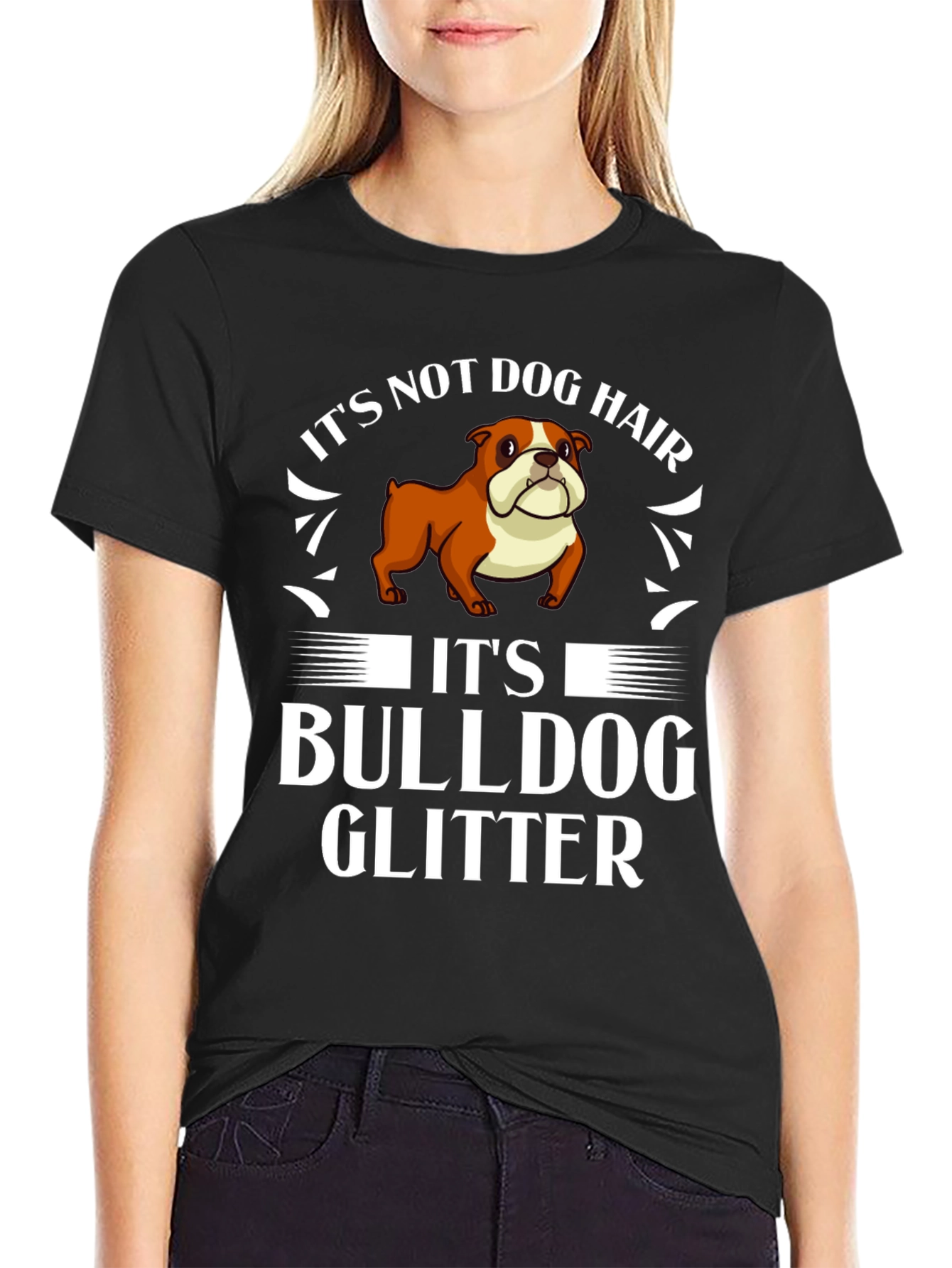 Bulldog Glitter T-Shirt