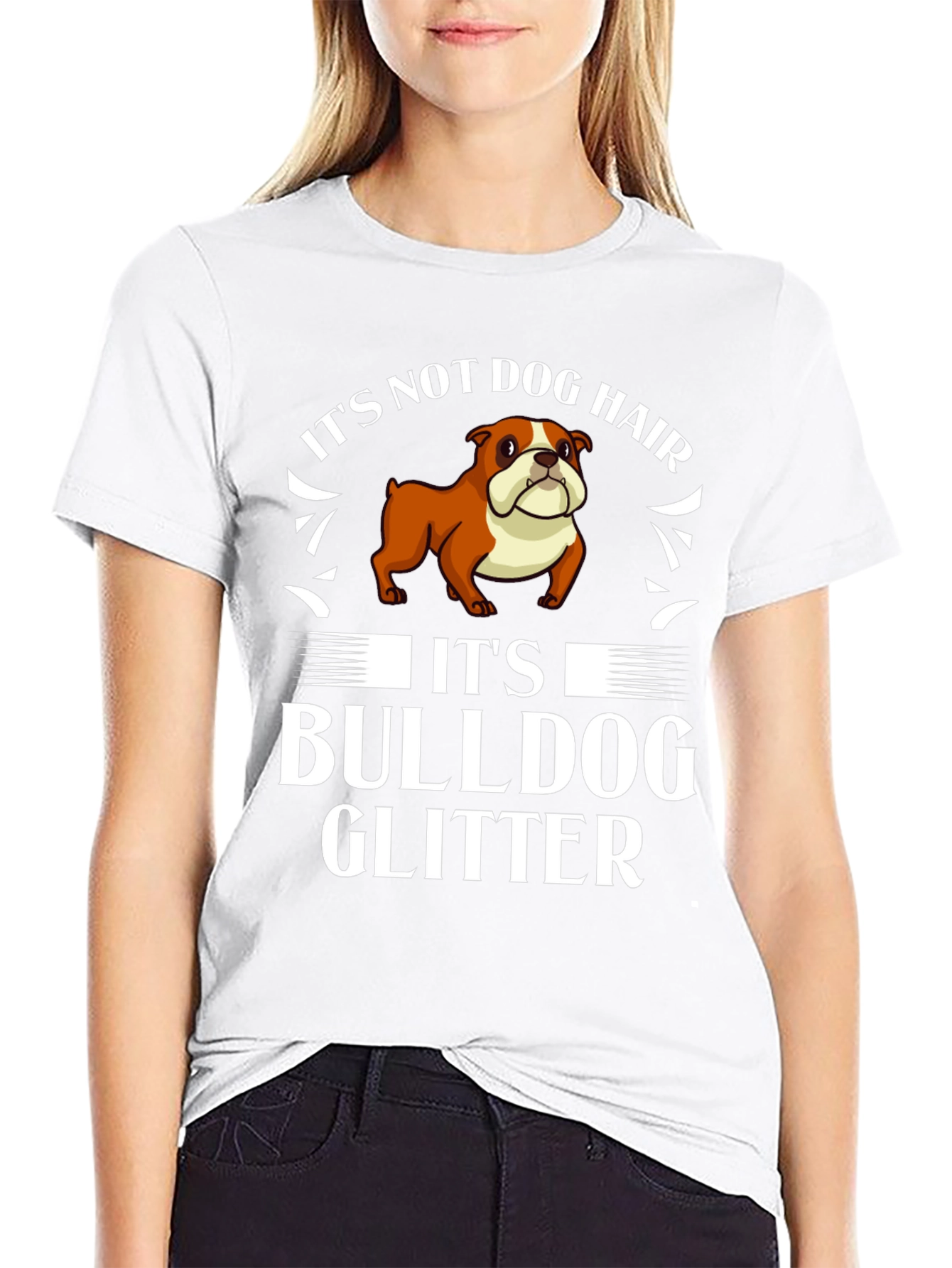Bulldog Glitter T-Shirt