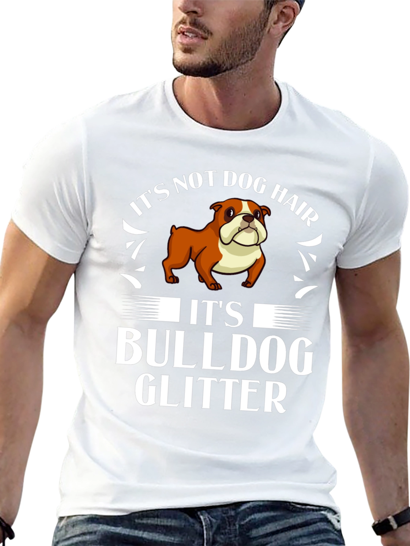 Bulldog Glitter T-Shirt