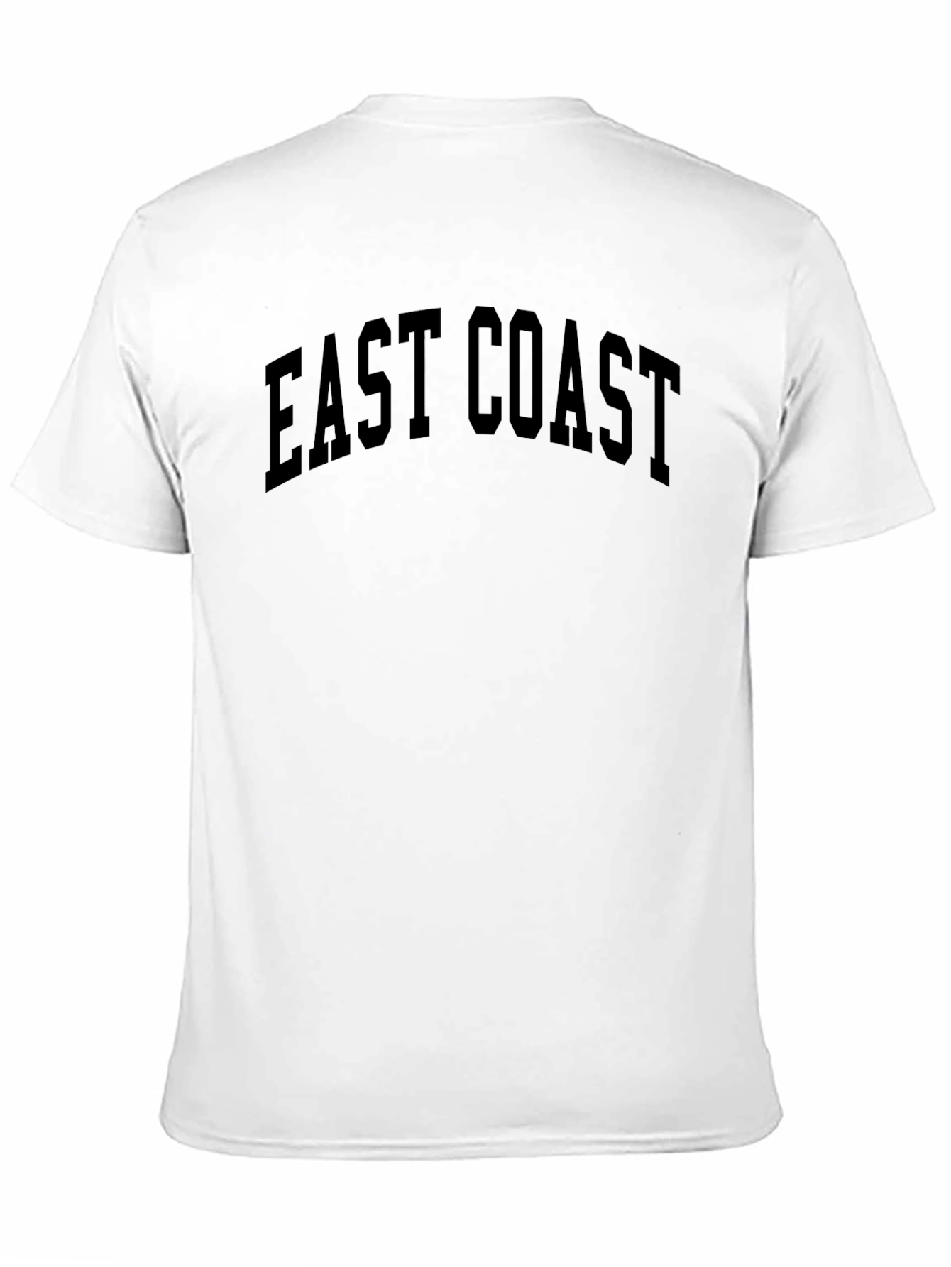 East Coast Graphic Tee - Black Cotton T-Shirt