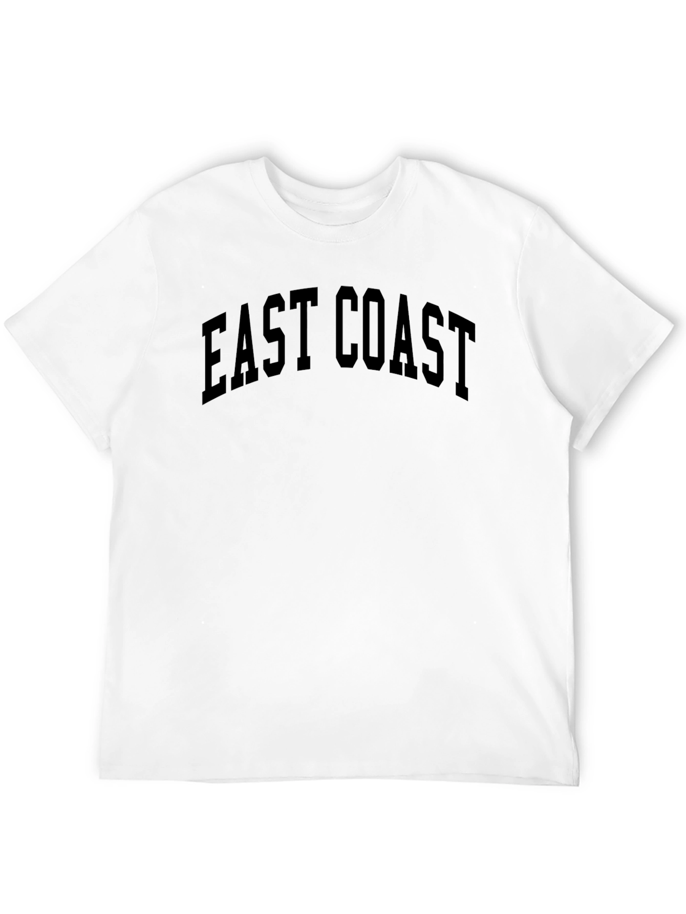 East Coast Graphic Tee - Black Cotton T-Shirt