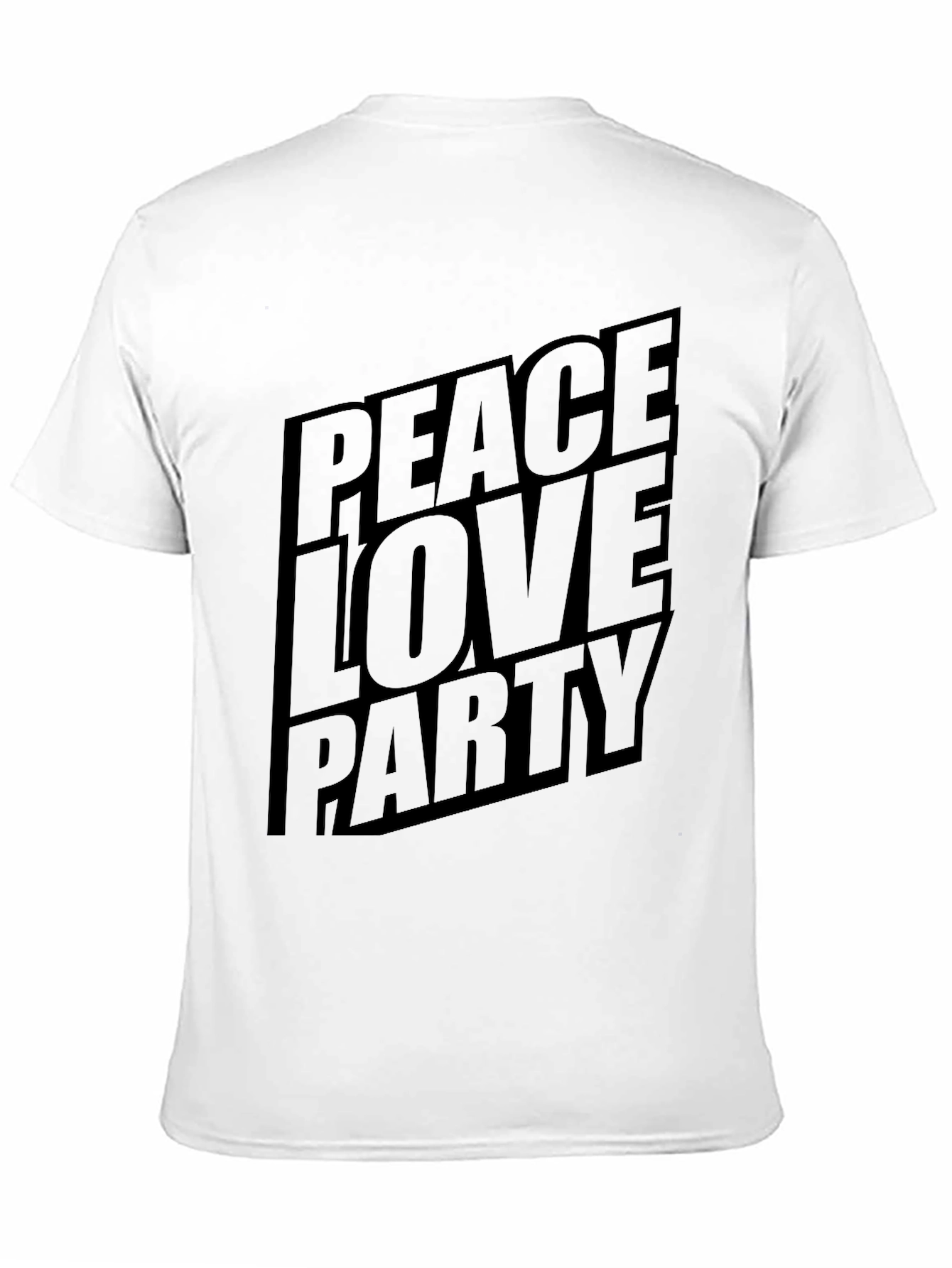 Peace Love Party Graphic T-Shirt