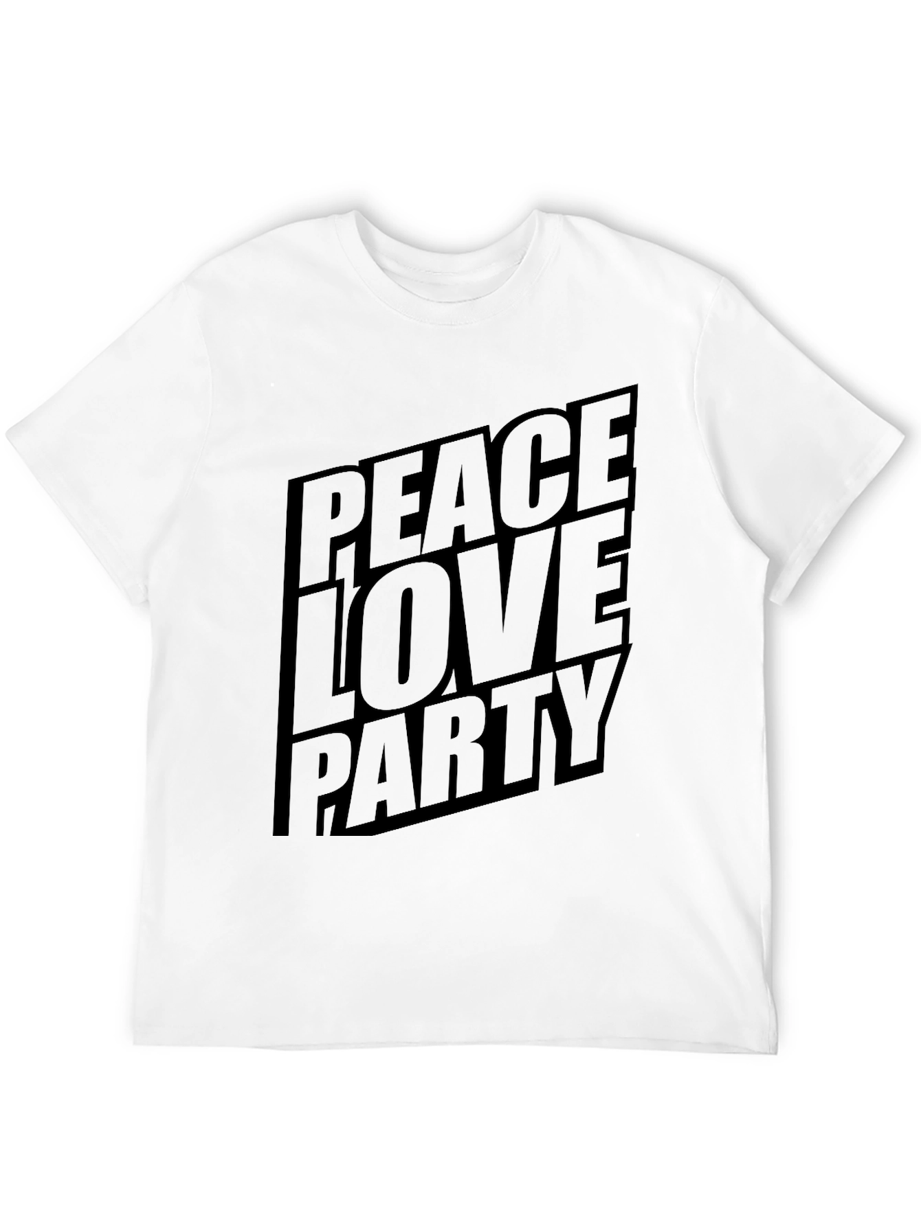 Peace Love Party Graphic T-Shirt