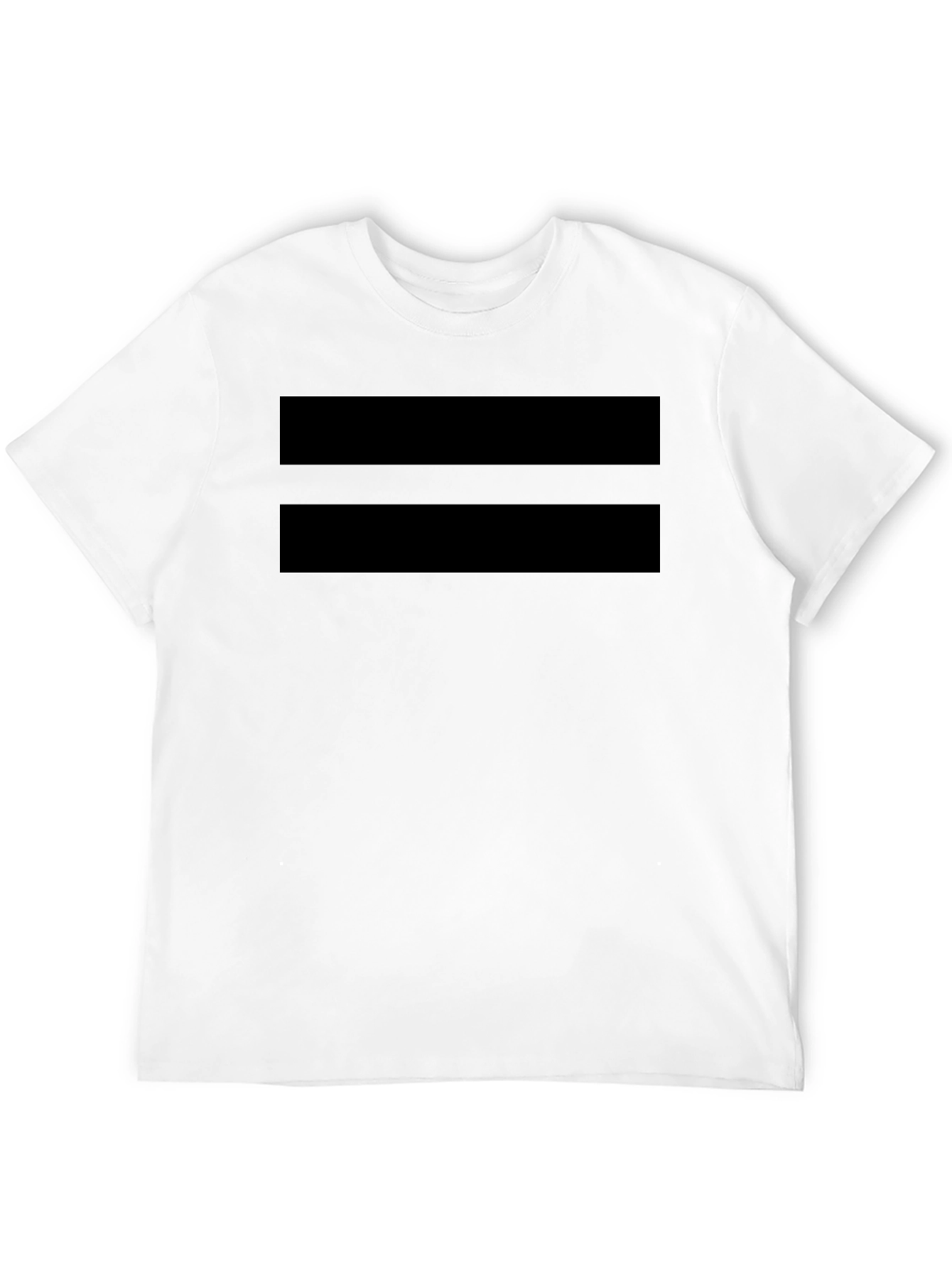 Minimalist Two-Stripe Black T-Shirt