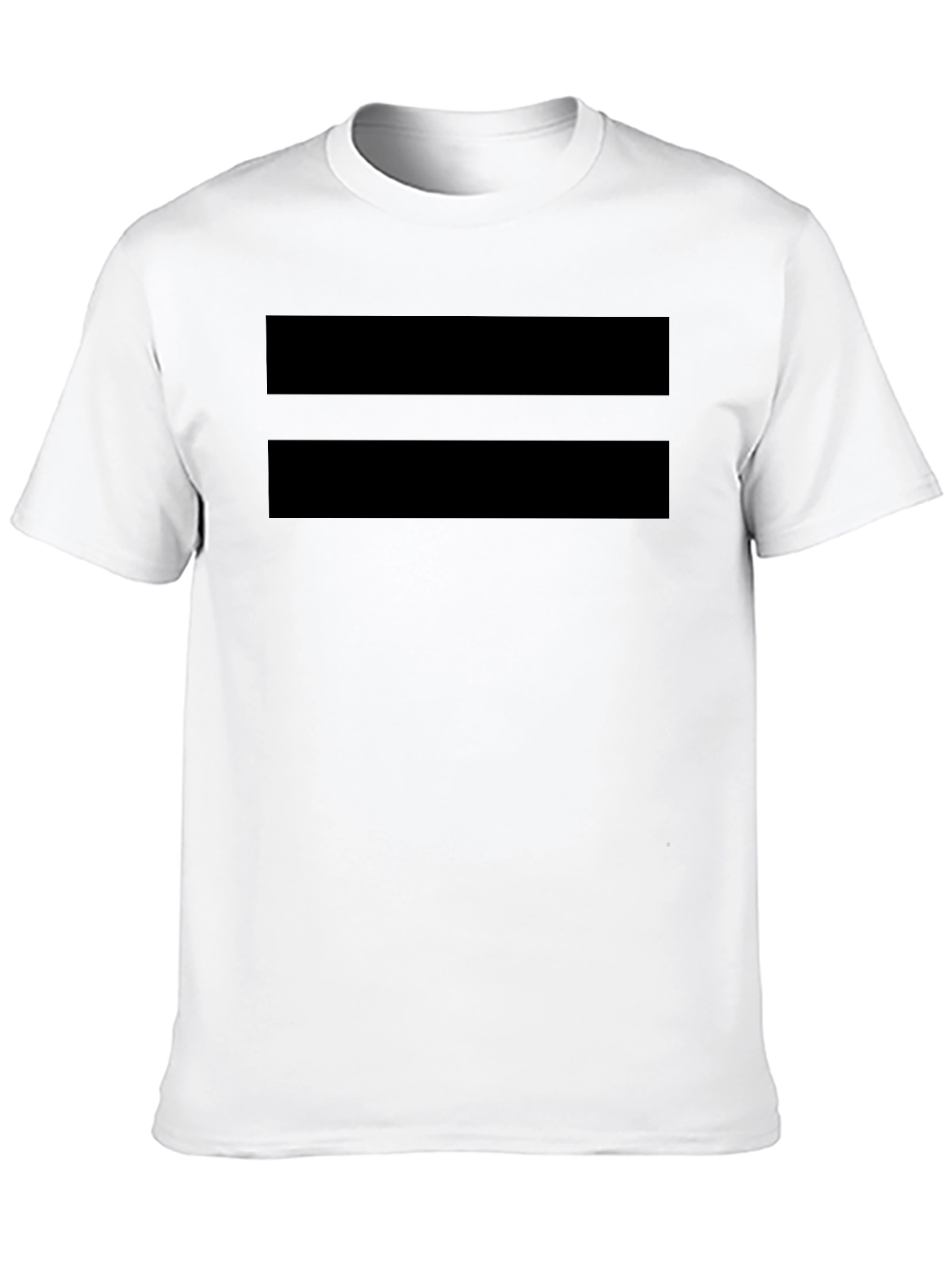 Minimalist Two-Stripe Black T-Shirt