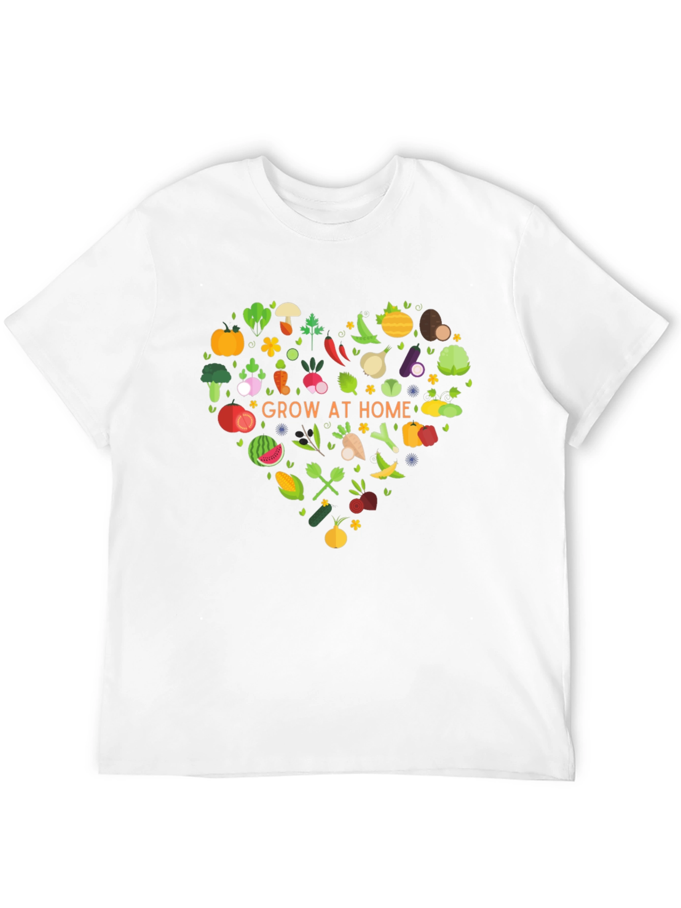 Grow at Home Heart Graphic Tee