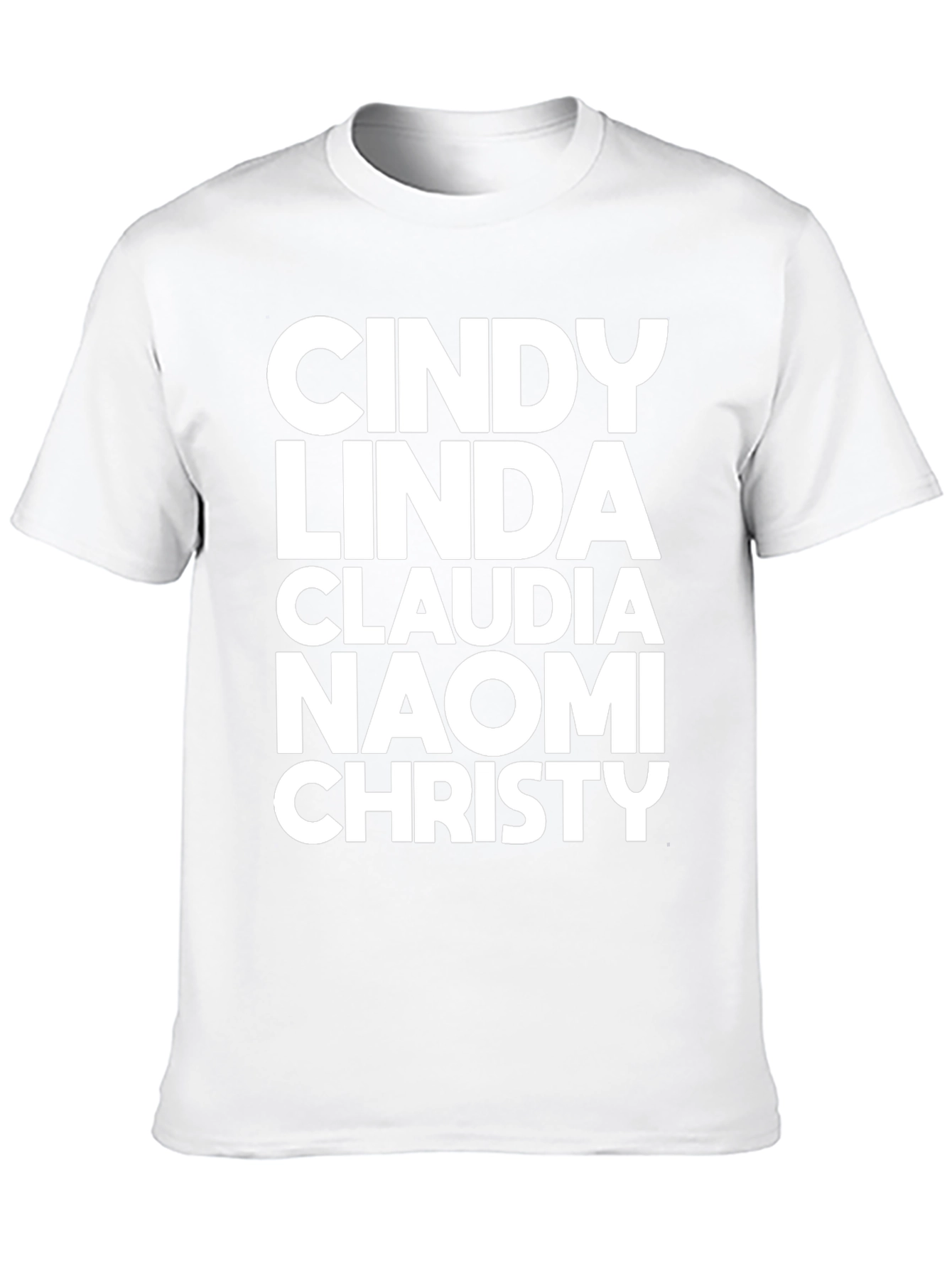 Supermodel Names Black T-Shirt