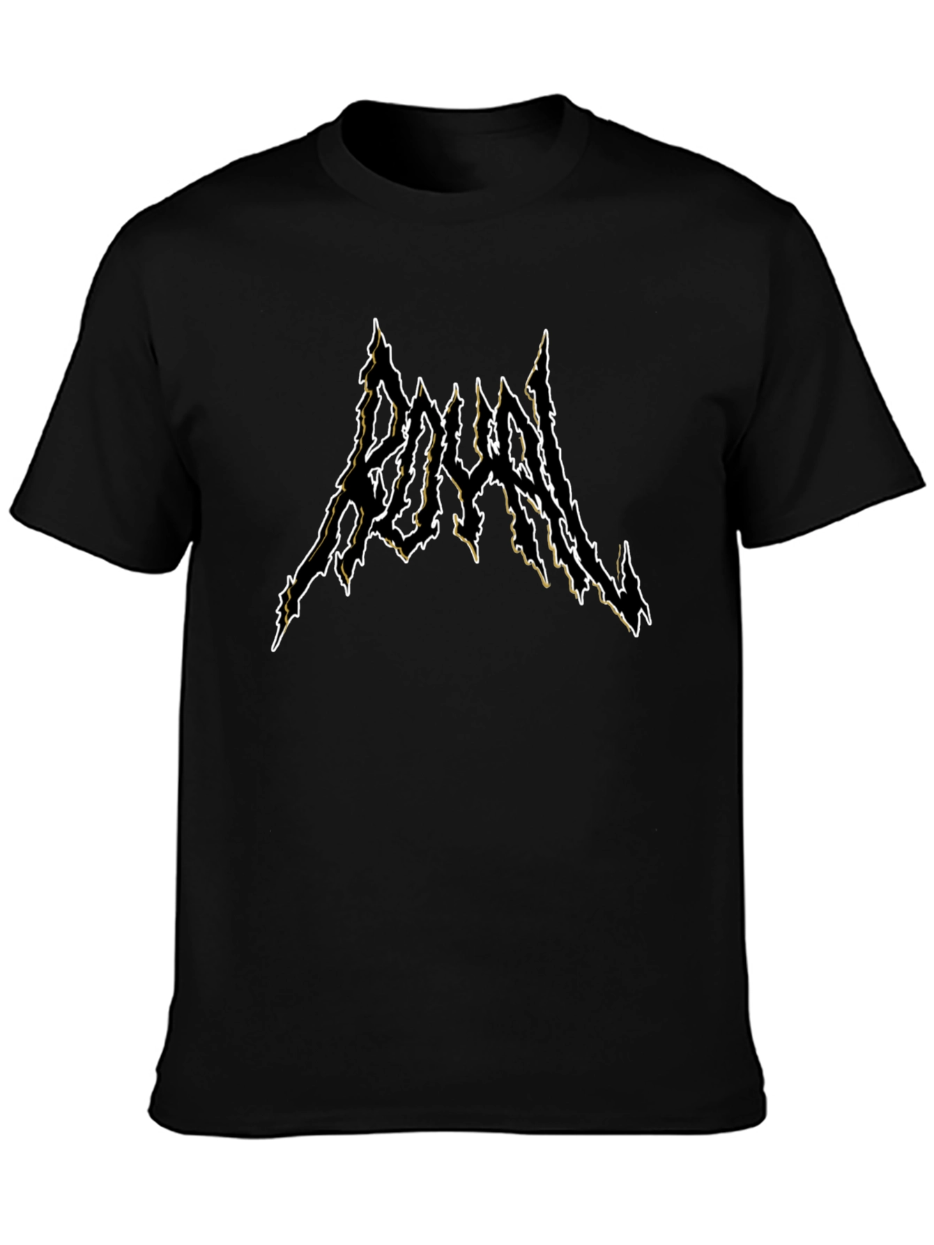 Royal Black Metal Style T-Shirt