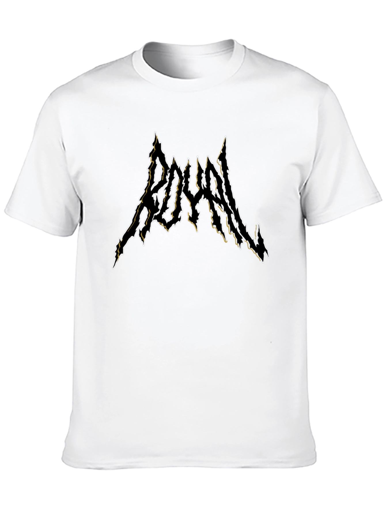 Royal Black Metal Style T-Shirt