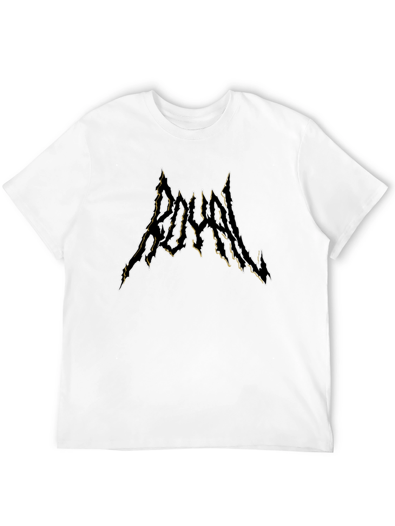 Royal Black Metal Style T-Shirt
