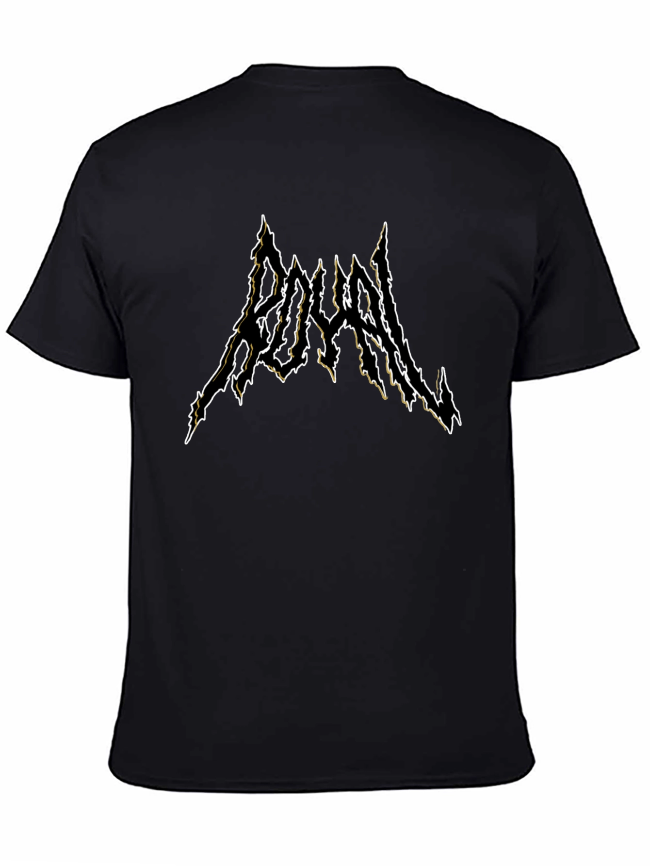 Royal Black Metal Style T-Shirt