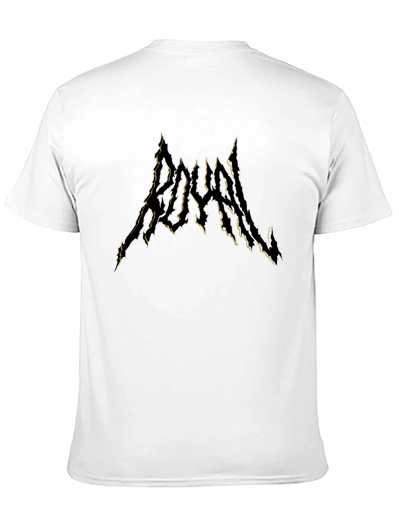 Royal Black Metal Style T-Shirt