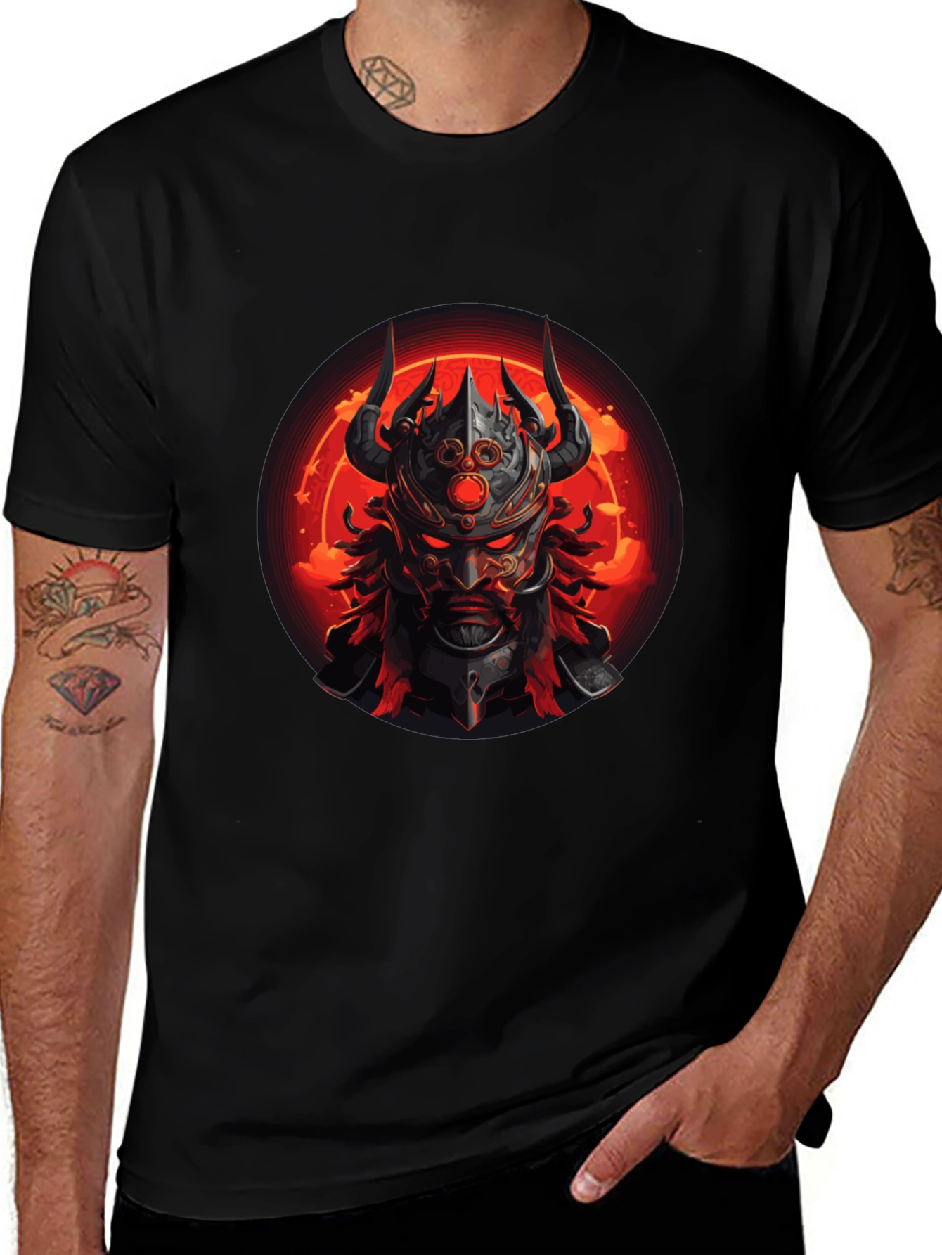 Warrior Graphic Tee - Mens Black T-Shirt